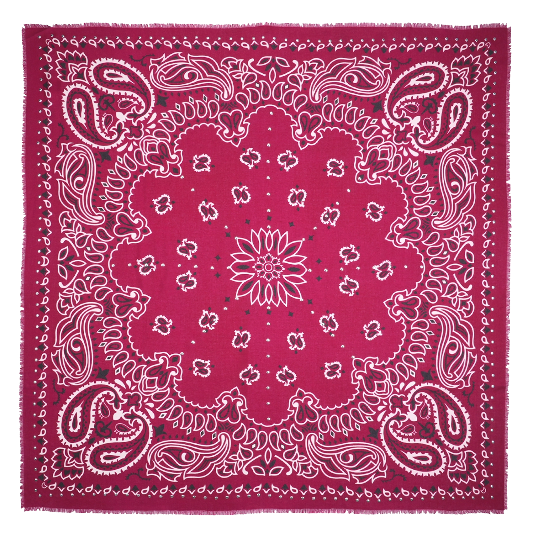 Bandana print scarf WILD Purple