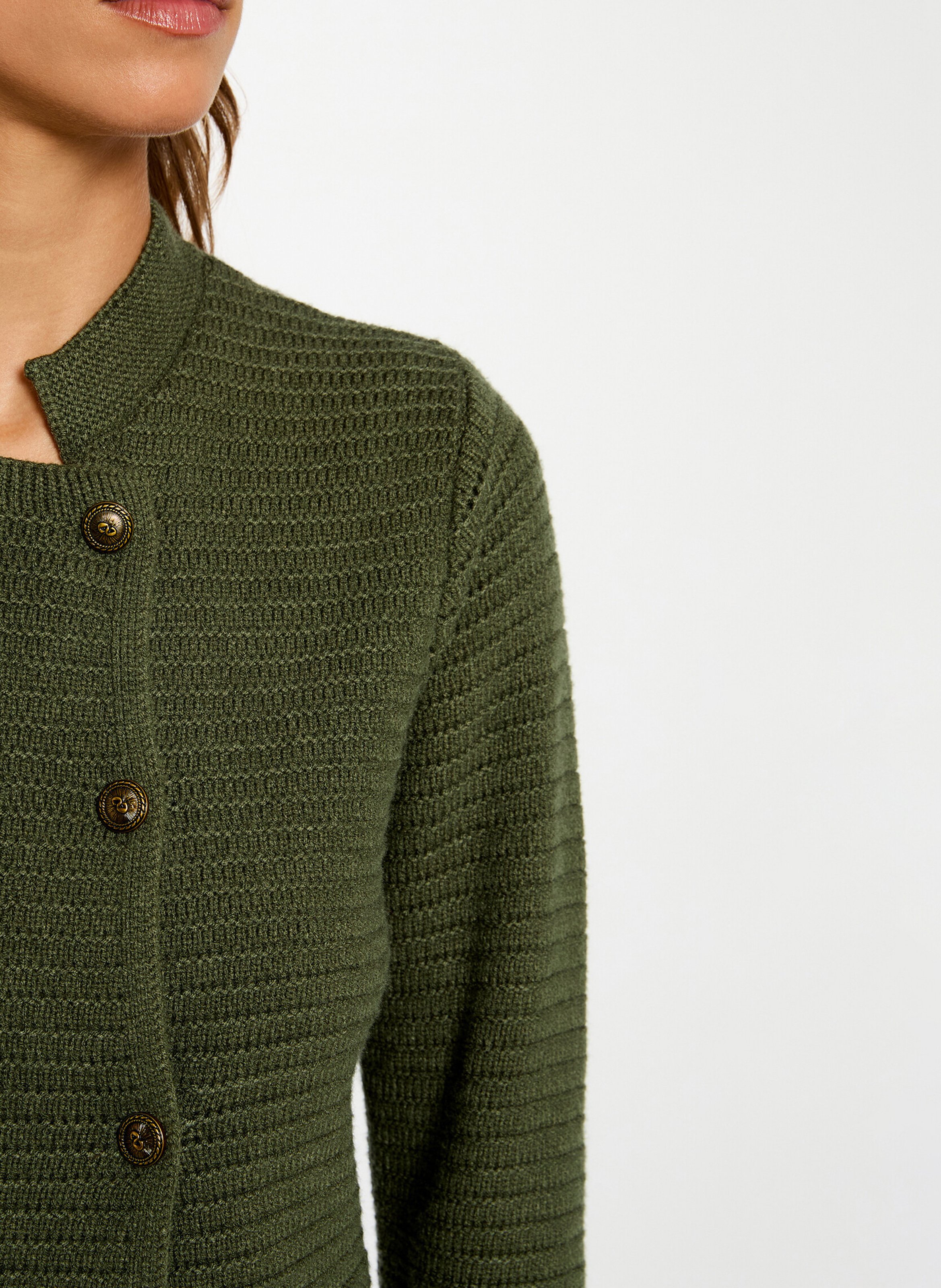 Veste col montant MORGAN Vert