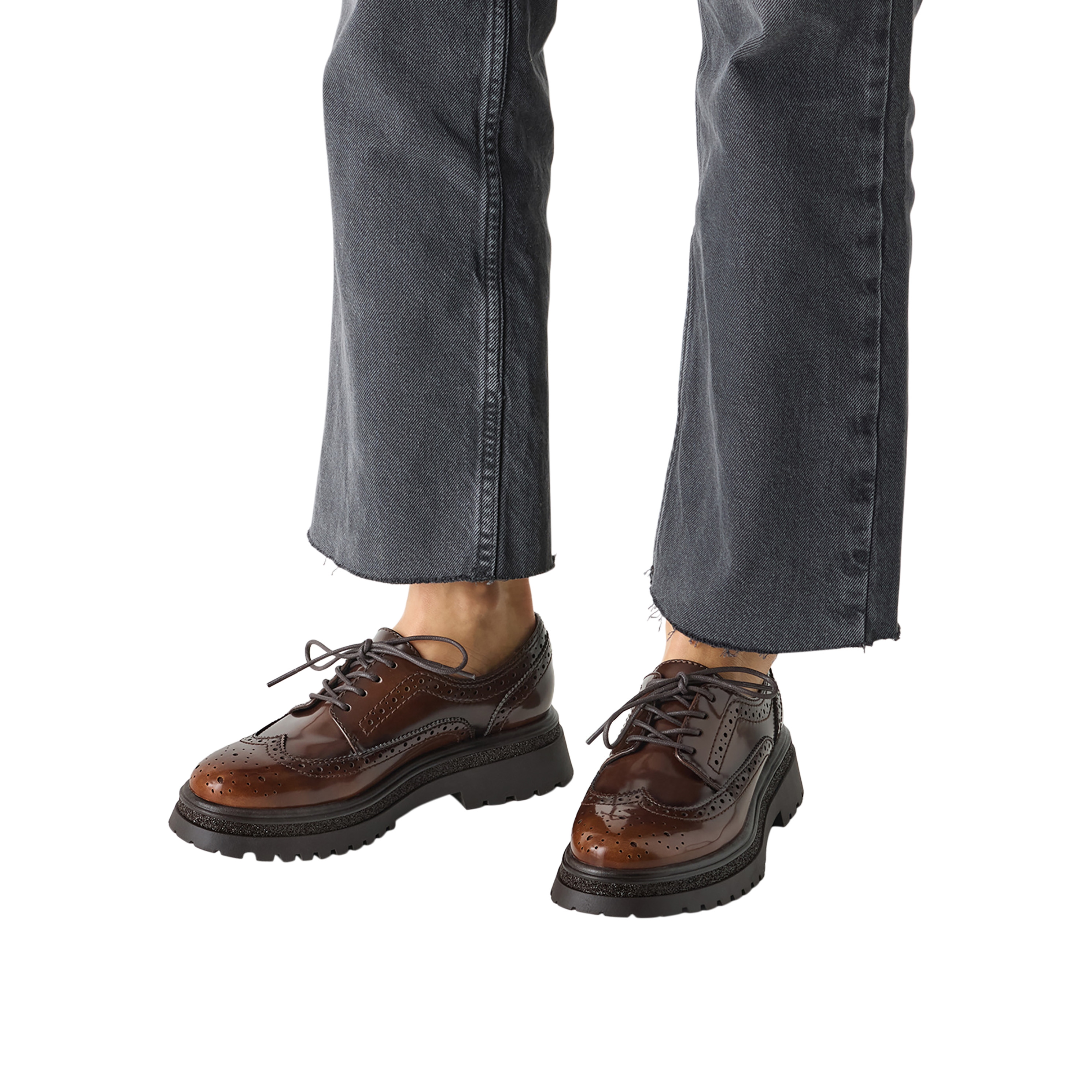 Lace-up Derby shoes TAMARIS Brown