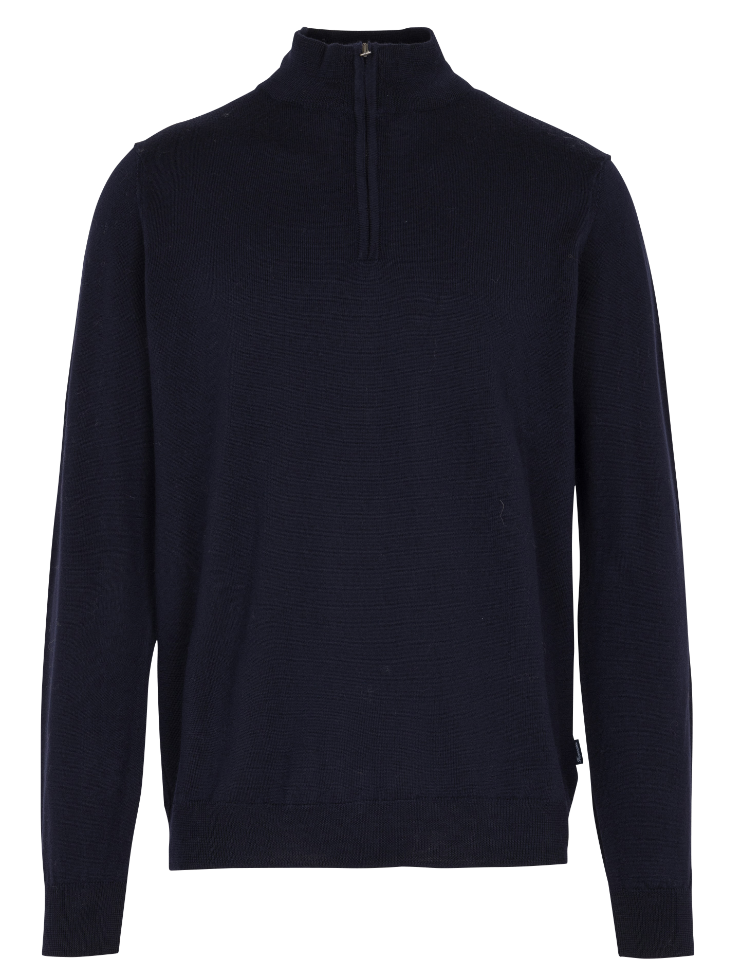 Rechte wollen trui met opstaande kraag en rits FACONNABLE Blauw