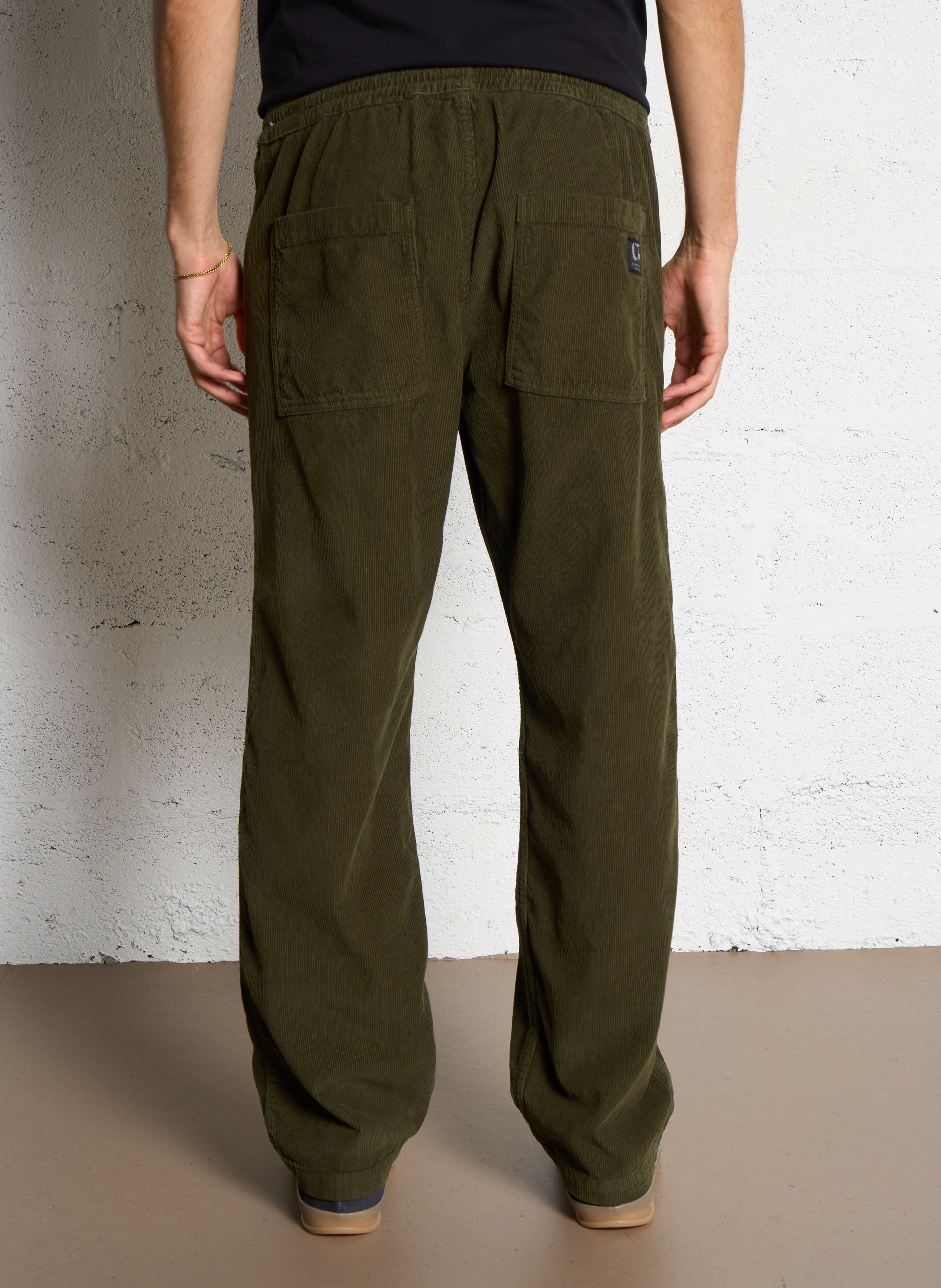 Pantalone dritto in cotone LE TEMPS DES CERISES Verde