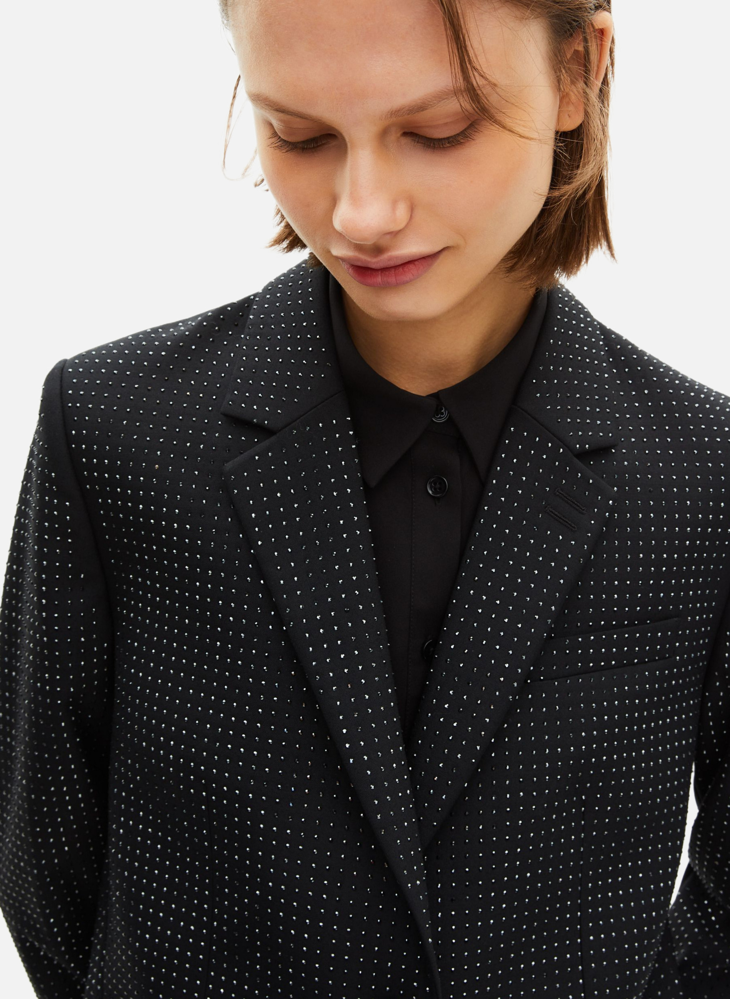 Diamanté jacket THE KOOPLES Black