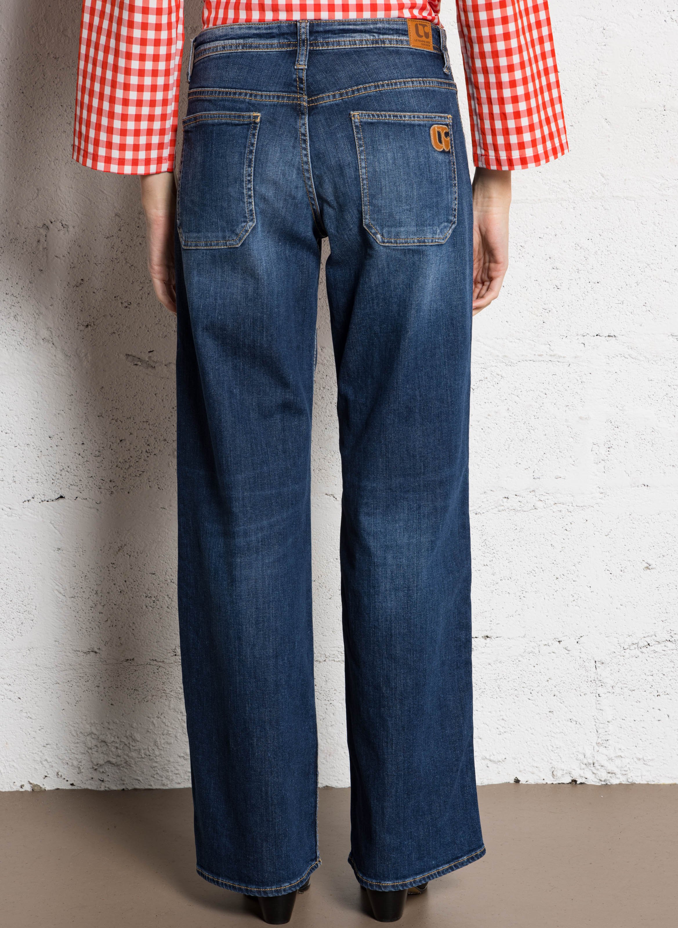 Jean large en coton mélangé LE TEMPS DES CERISES Bleu