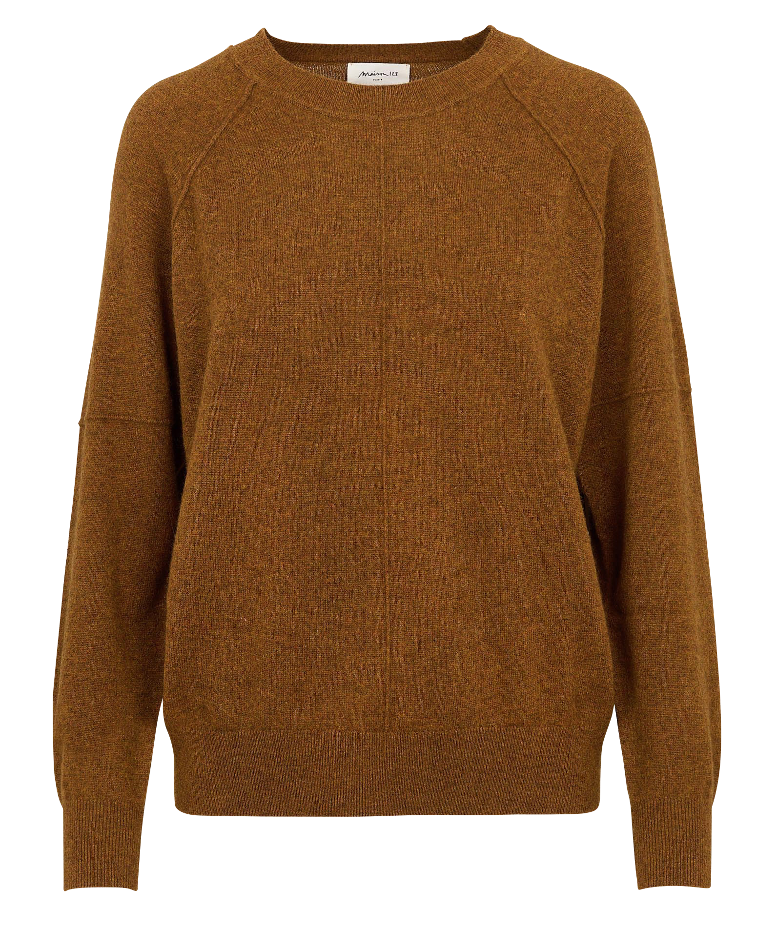 Pull col rond en cachemire MAISON 123 Beige