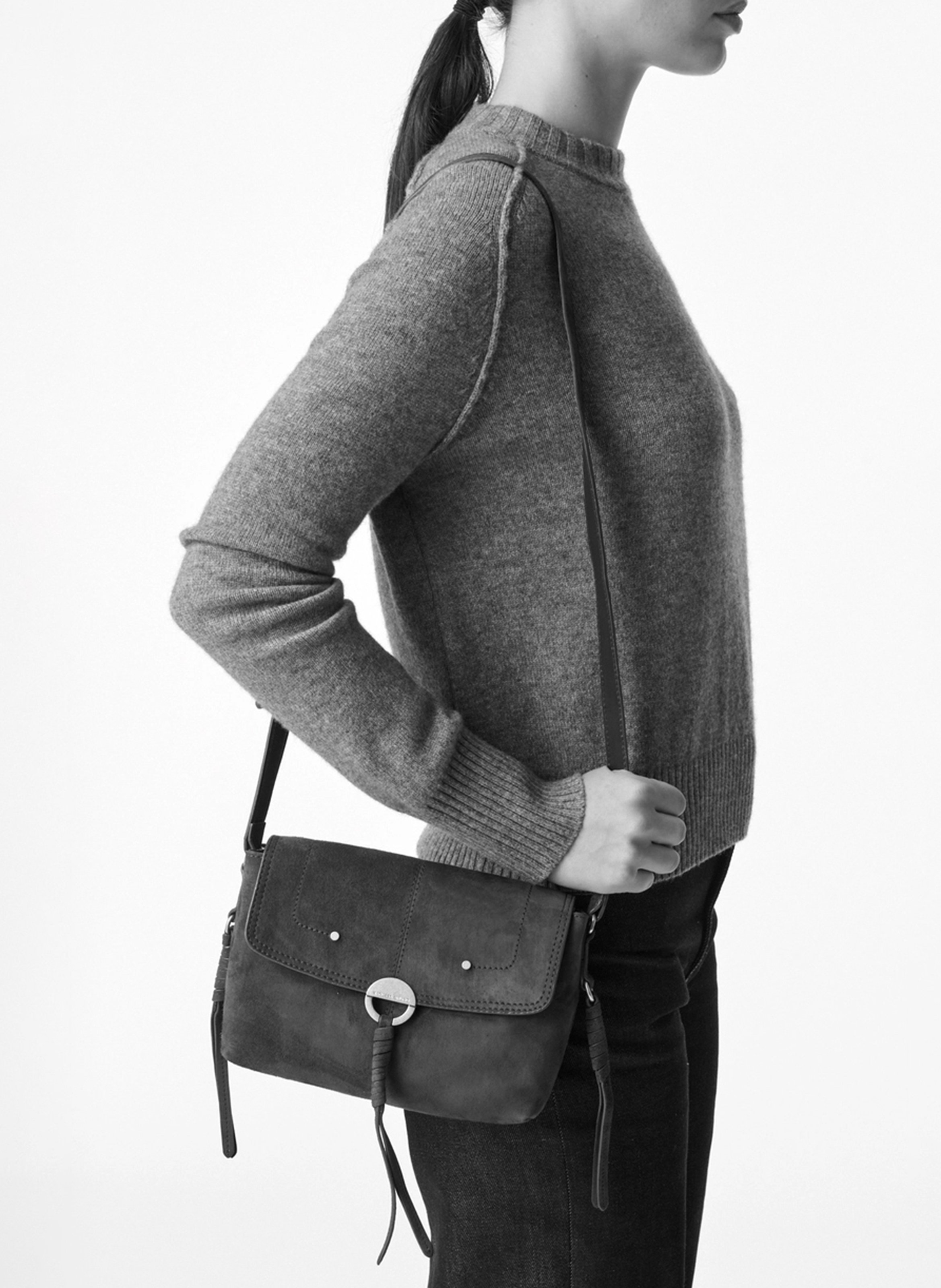 Dori leather shoulder bag VANESSA BRUNO Blue