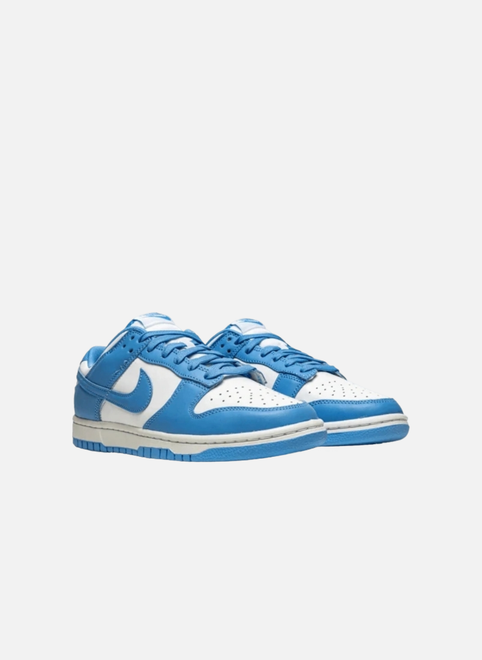 Leather low-top sneakers NIKE Blue