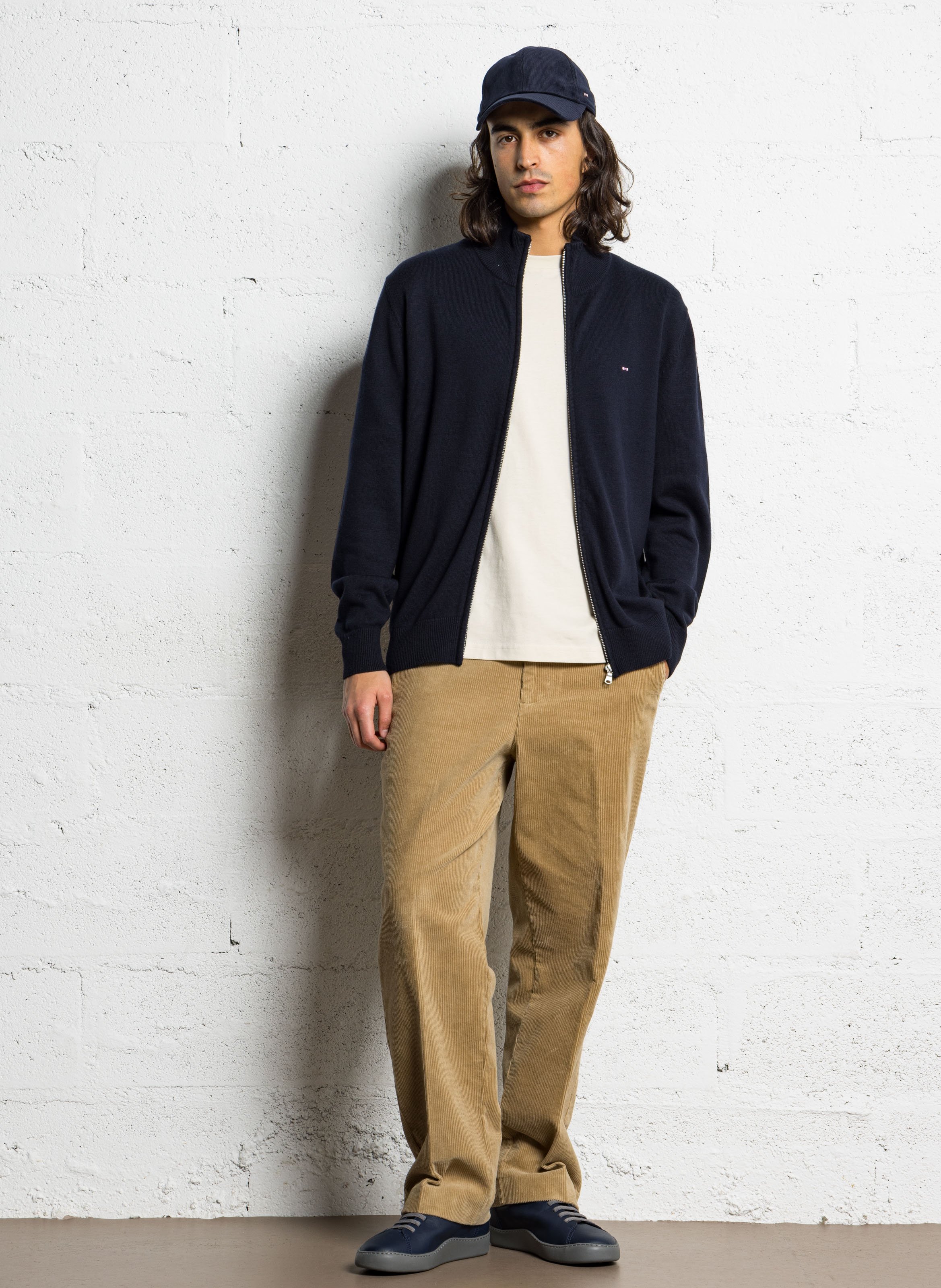 Baskets basses plates en cuir CAMPER Bleu