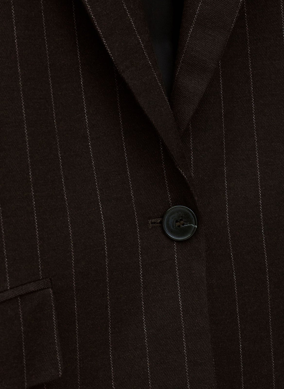 Veste tailleur oversize rayée BA&SH Marron