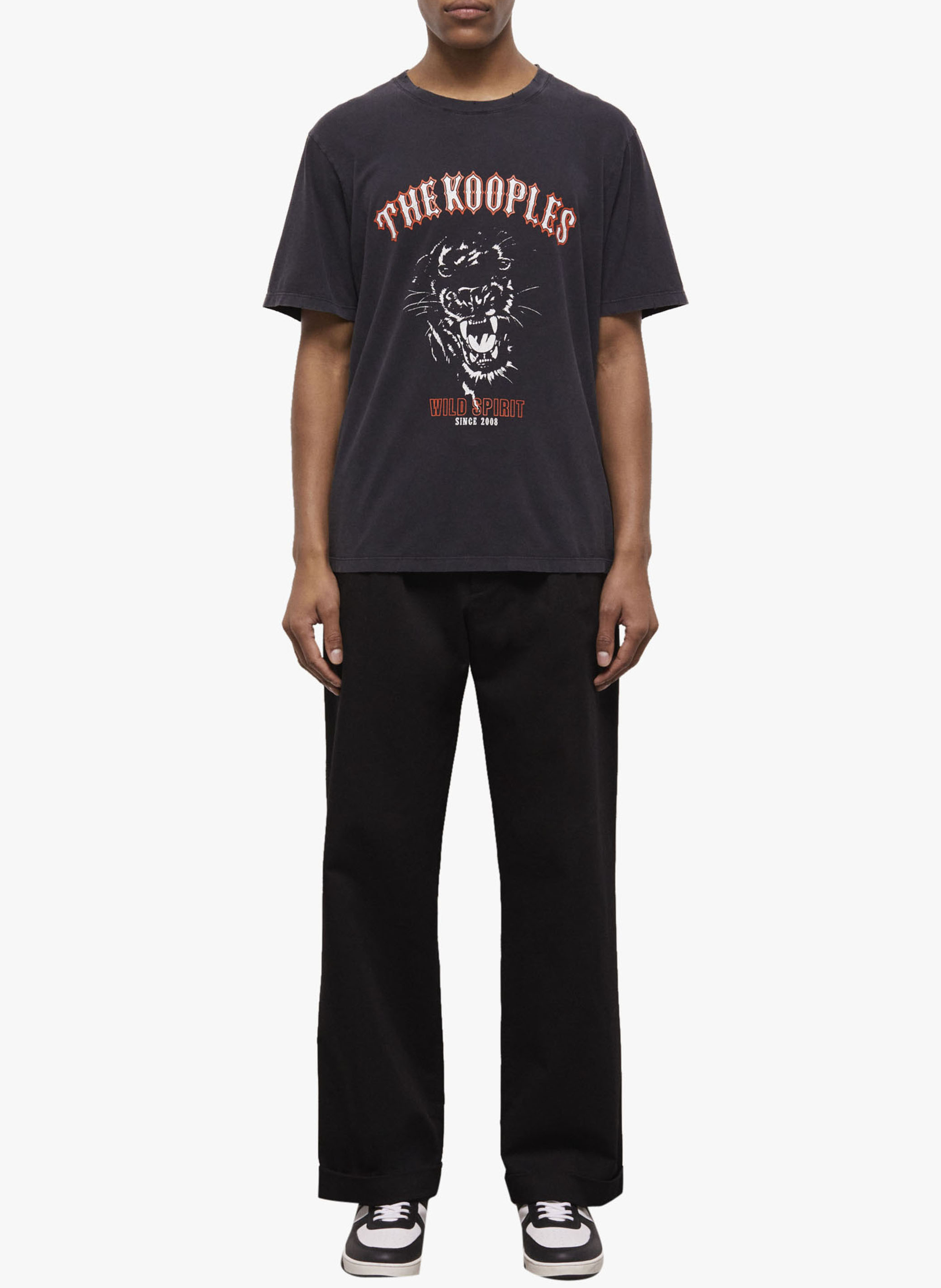 Tee-shirt sérigraphié en coton THE KOOPLES Bleu