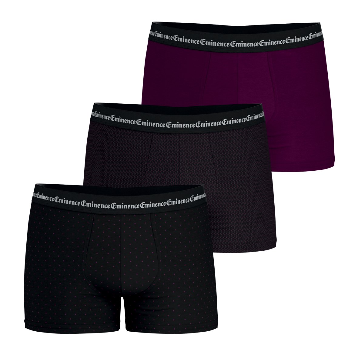 Boxer shorts, pack of 3, business Purple