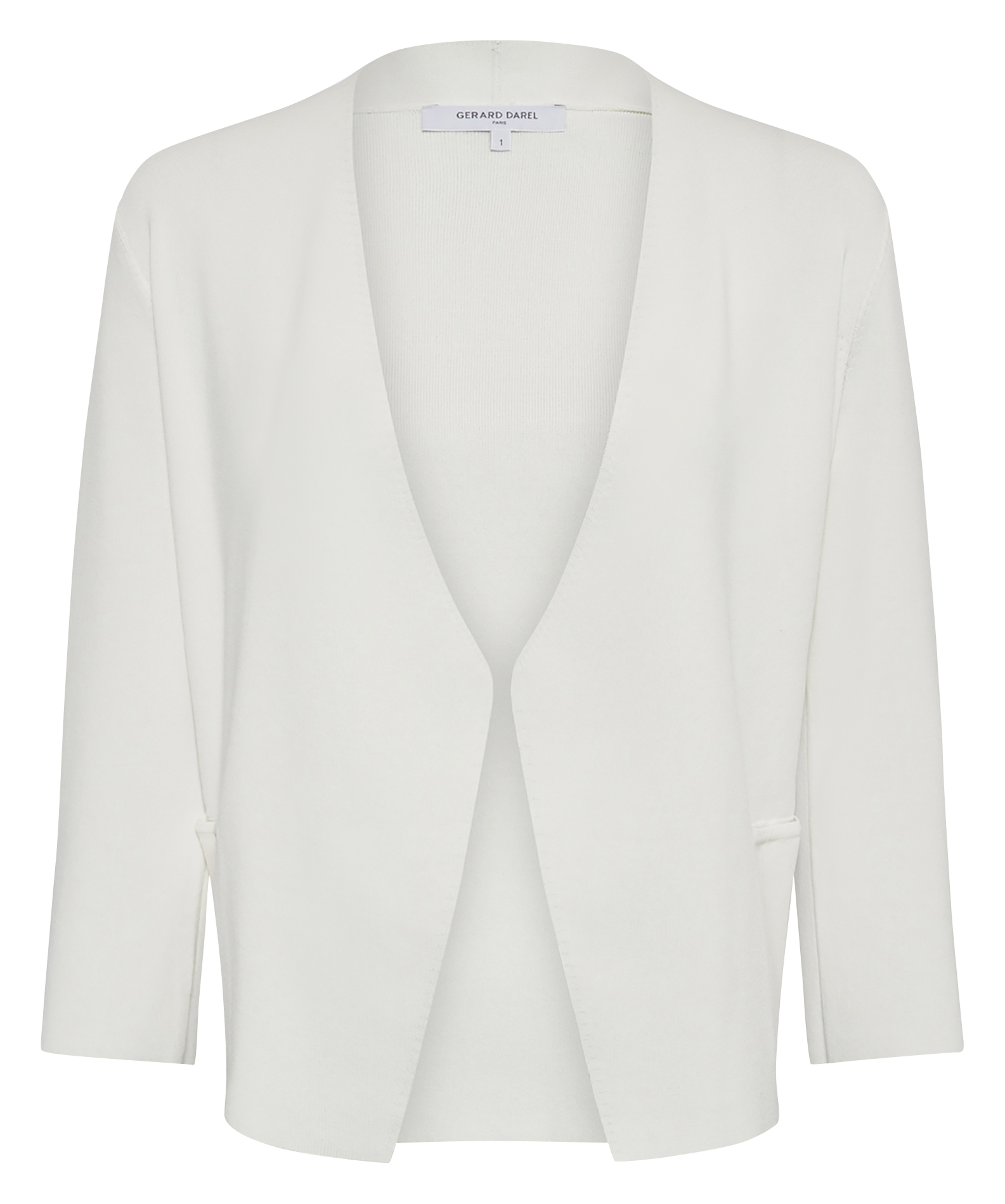 Recht, gebreid vest GERARD DAREL Wit