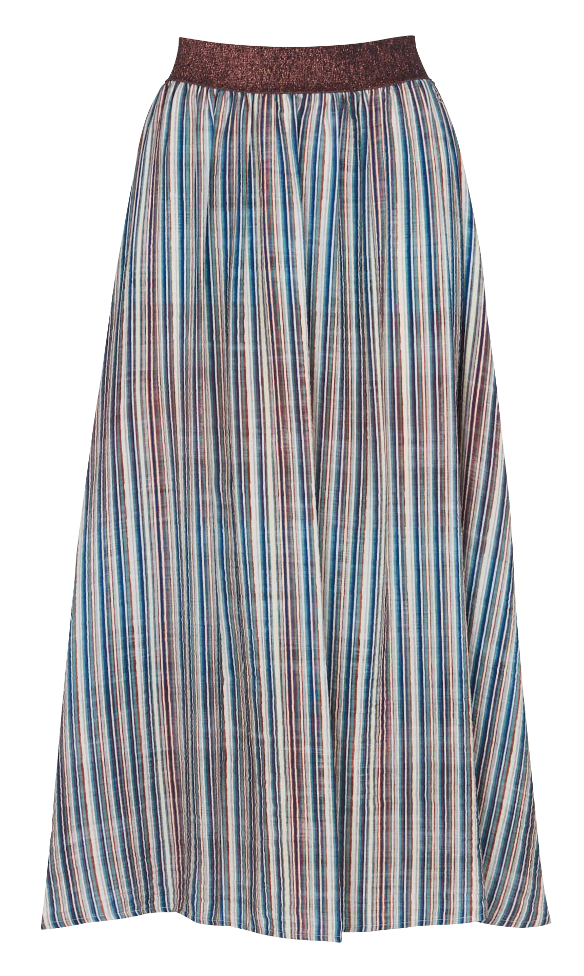 Striped flared midi skirt PLEASE Multicolored