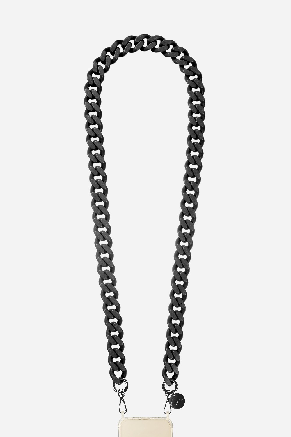 Recycled resin phone chain LA COQUE FRANCAISE Black