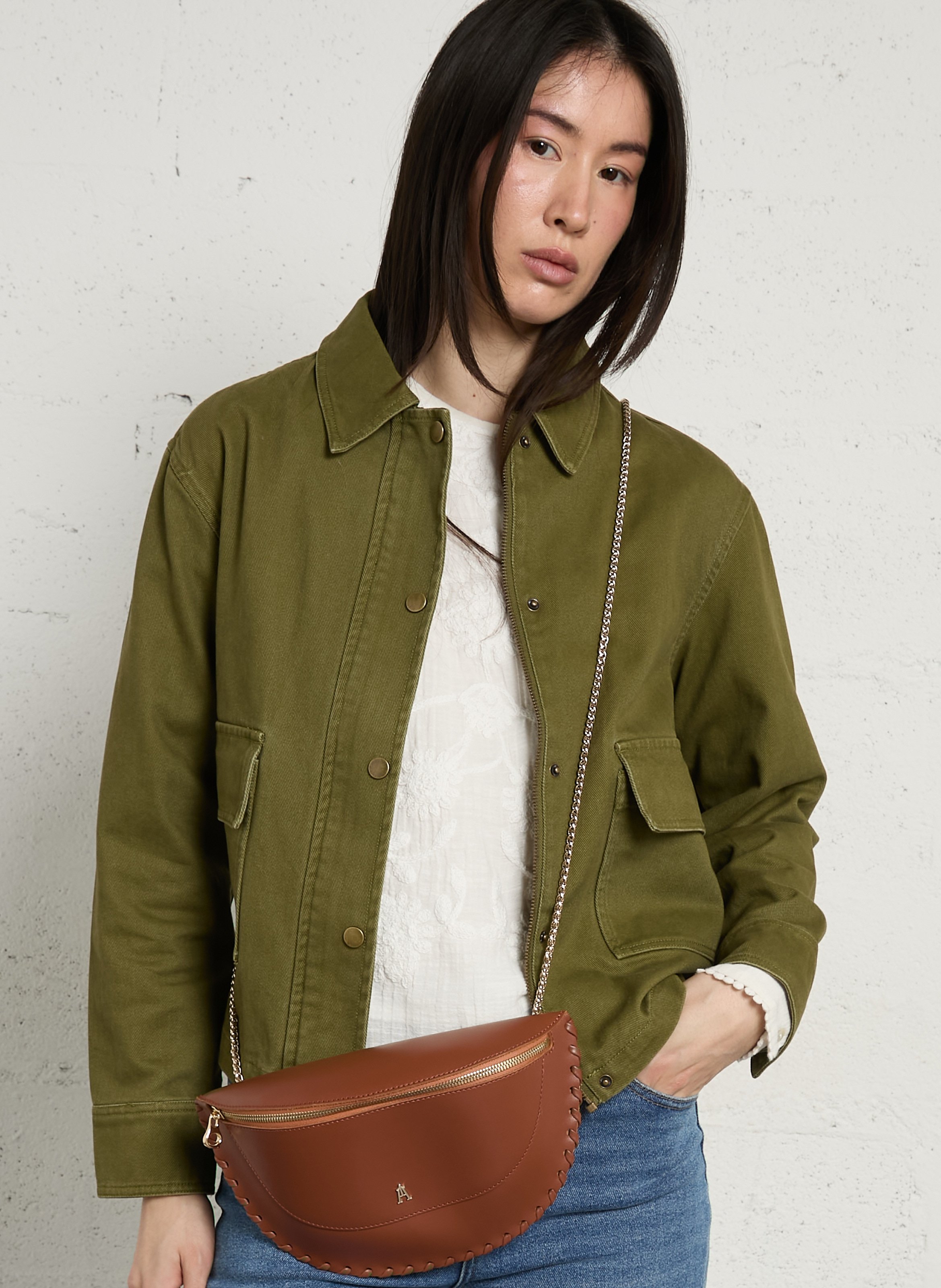 Sac banane en cuir  CRAIE STUDIO Marron