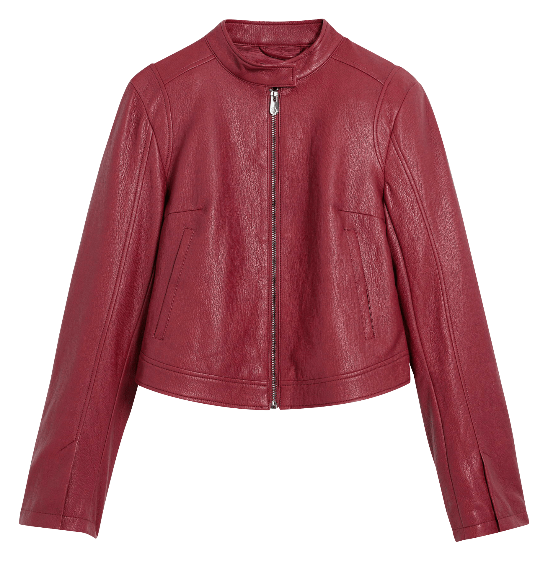 Veste effet cuir col rond DESIGUAL Rouge