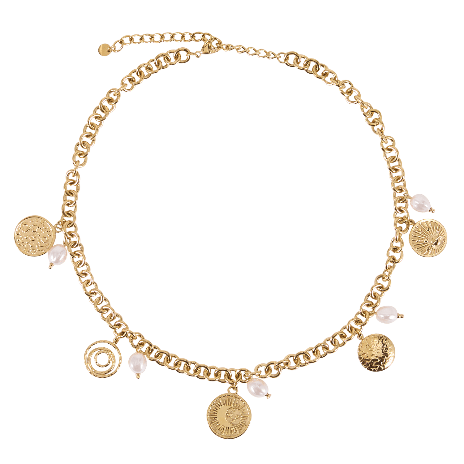 Charm necklace AU PRINTEMPS PARIS Golden