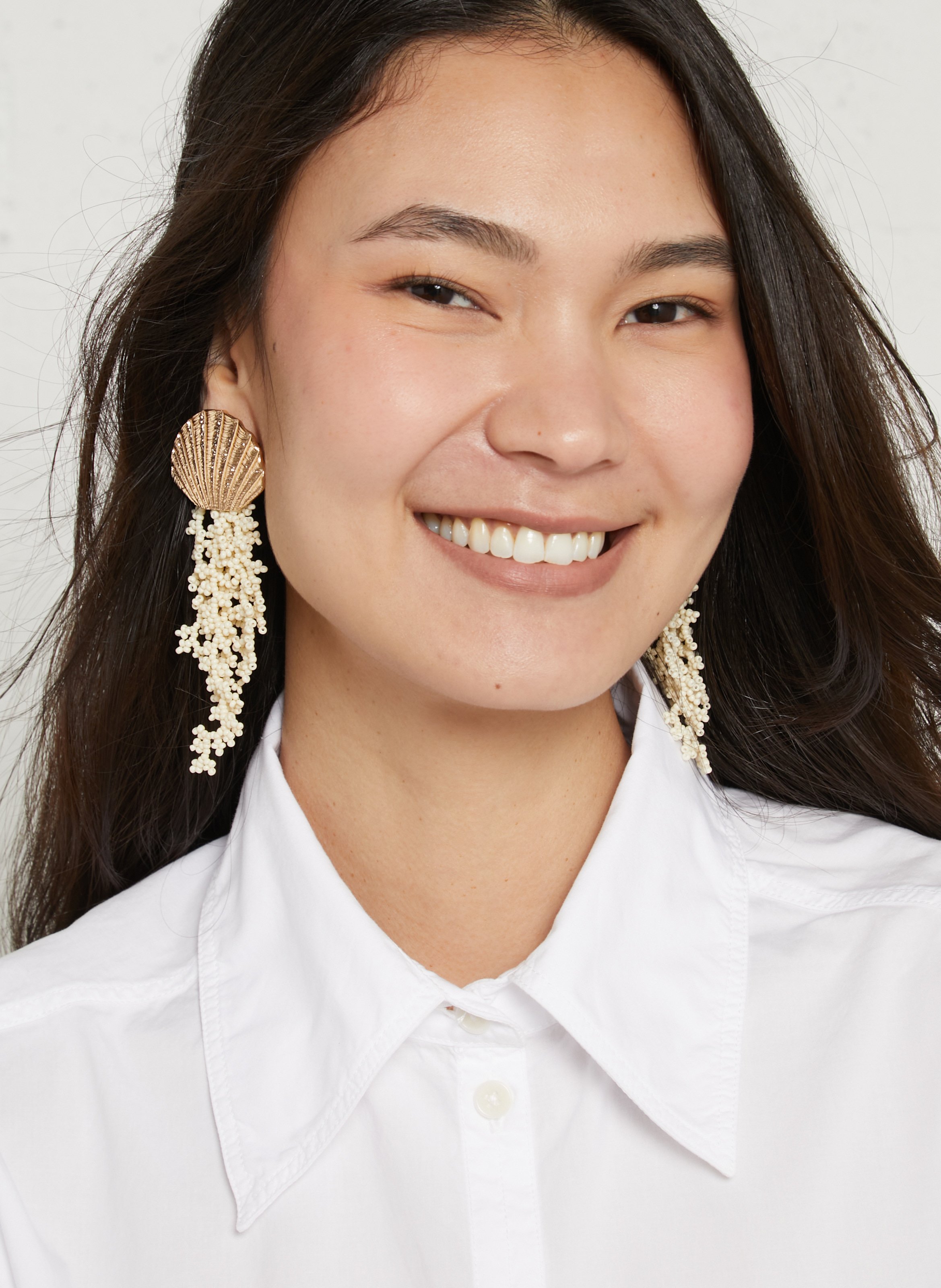 Perlenohrringe FEEKA Golden