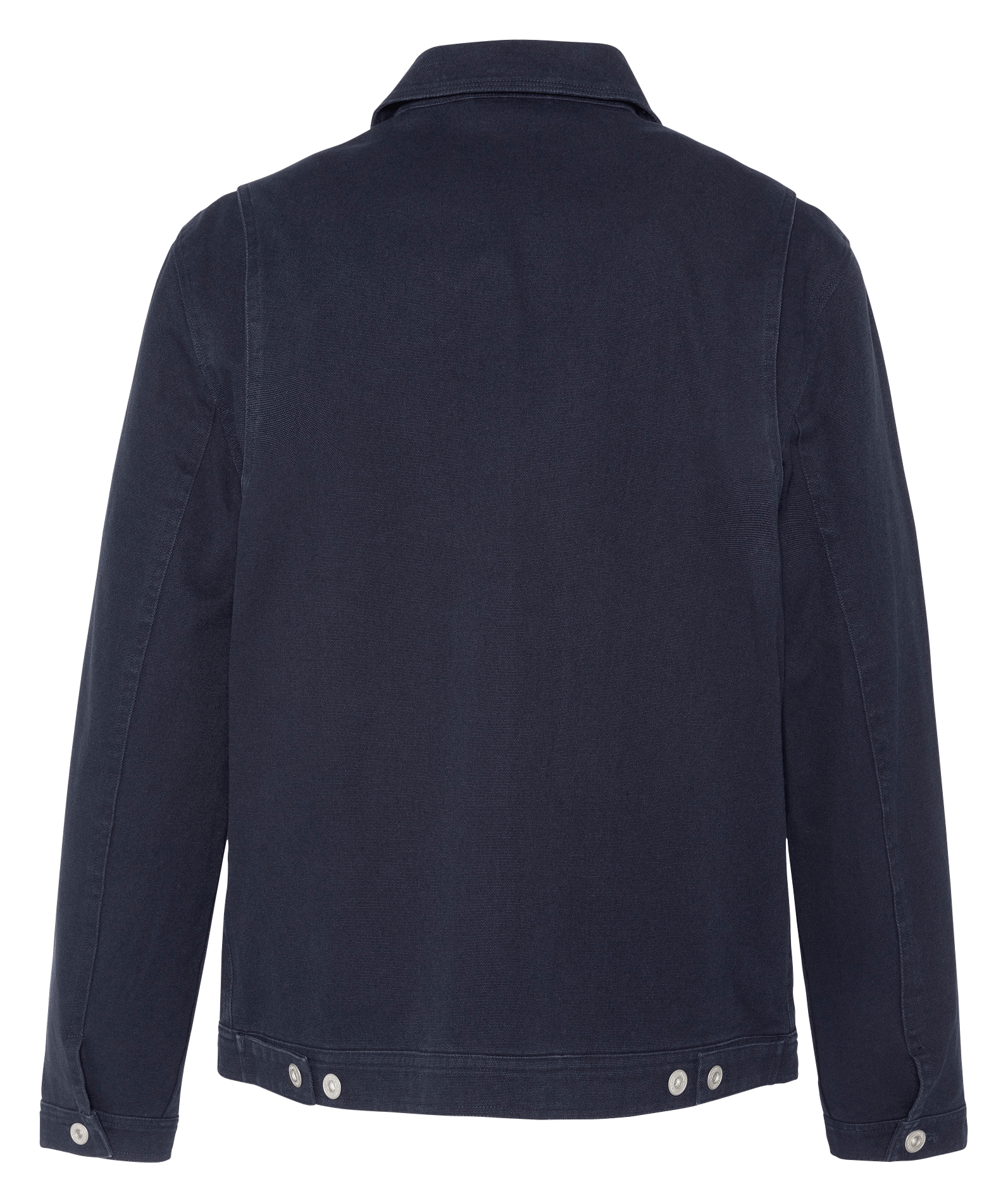 Zippered straight cotton jacket SCHOTT Blue