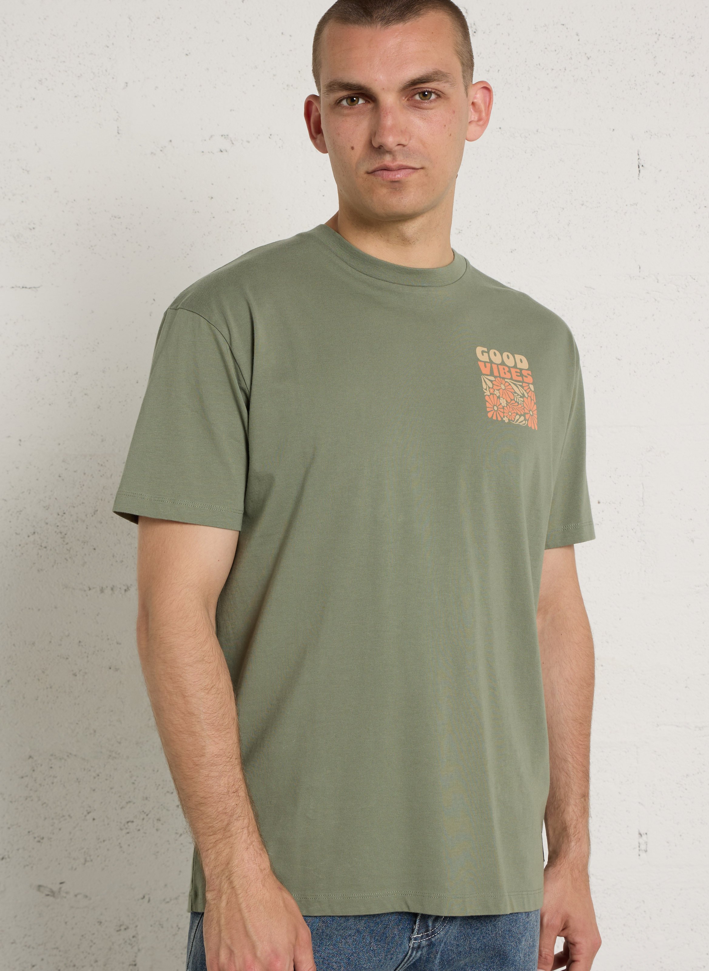 Effen T-shirt LE TEMPS DES CERISES Wit