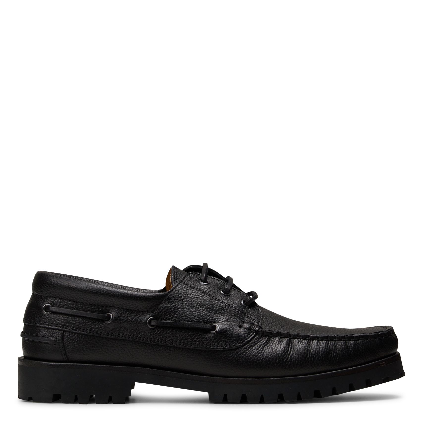 Bootschoenen van generfd leer BOBBIES Zwart