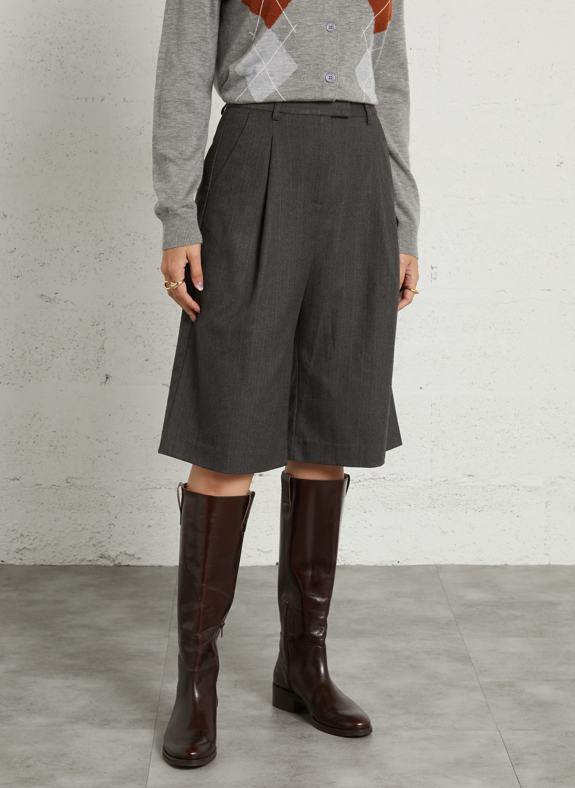 Bermuda large taille haute SUNCOO