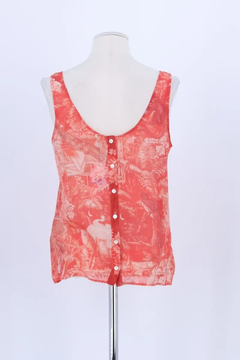 Azawood sleeveless top SEZANE - Seconde main Red