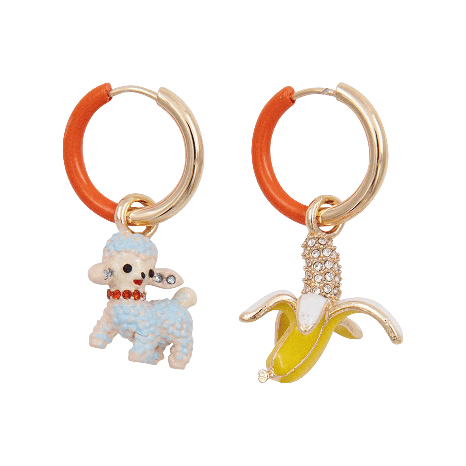 Dangling costume earrings ESSENTIEL ANTWERP Golden
