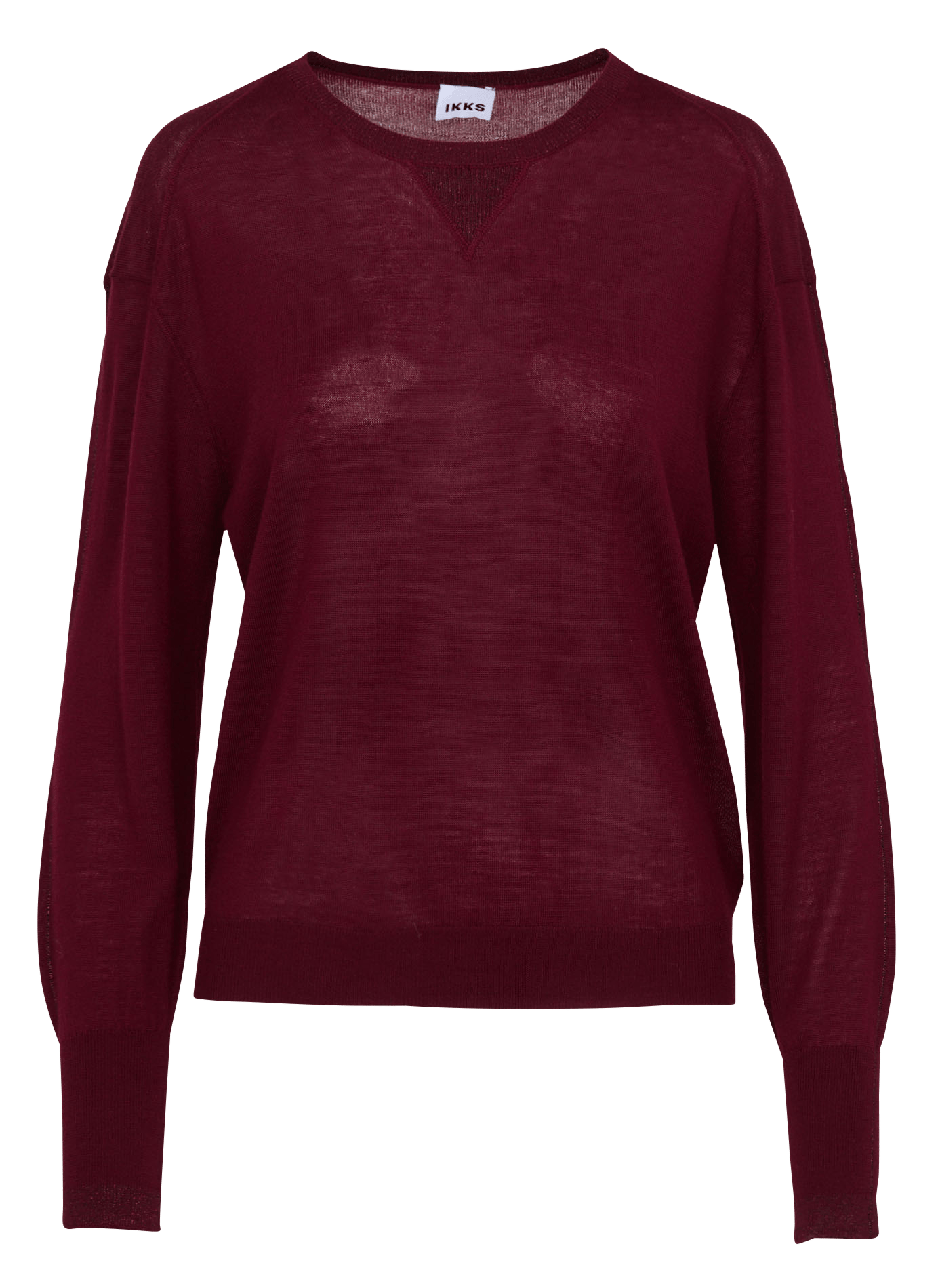 Pull droit col rond en laine IKKS Plums