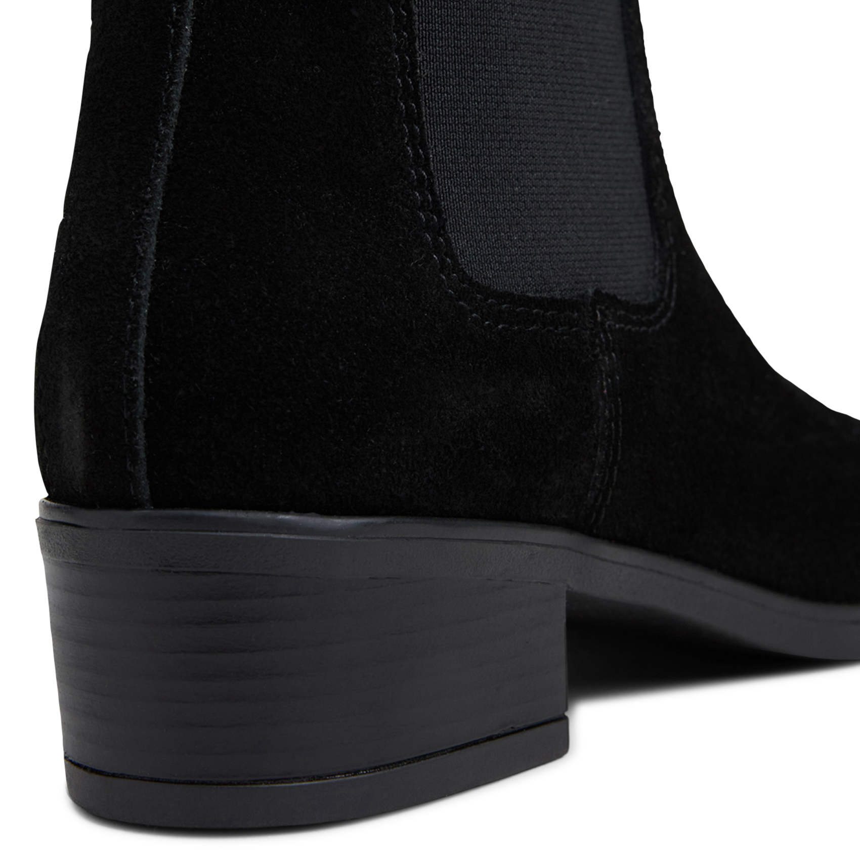 Low suede leather boots | Black JONAK Women