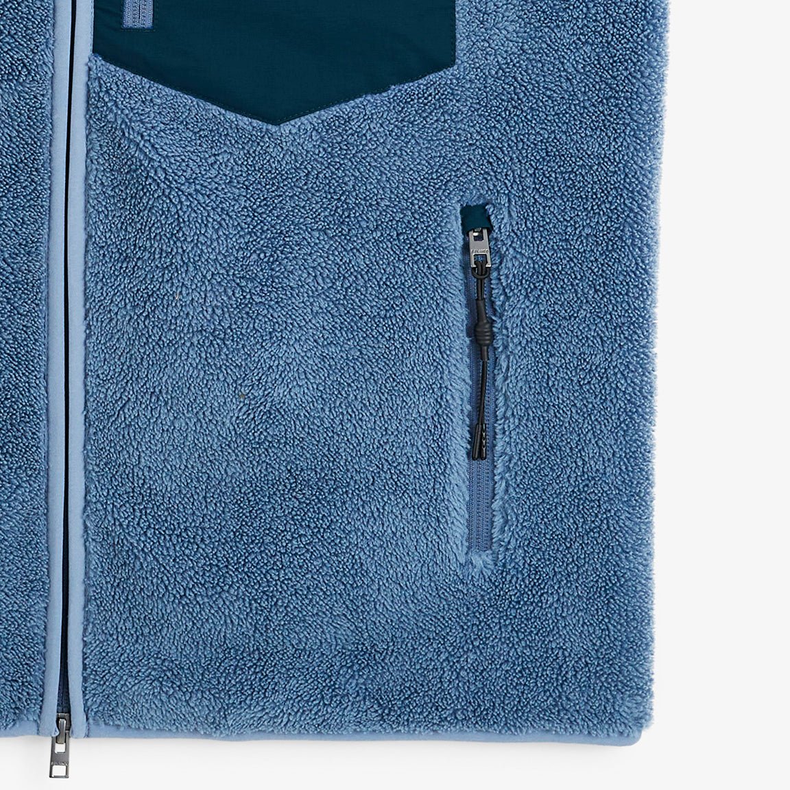 Sleeveless sherpa fleece gilet SERGE BLANCO Blue