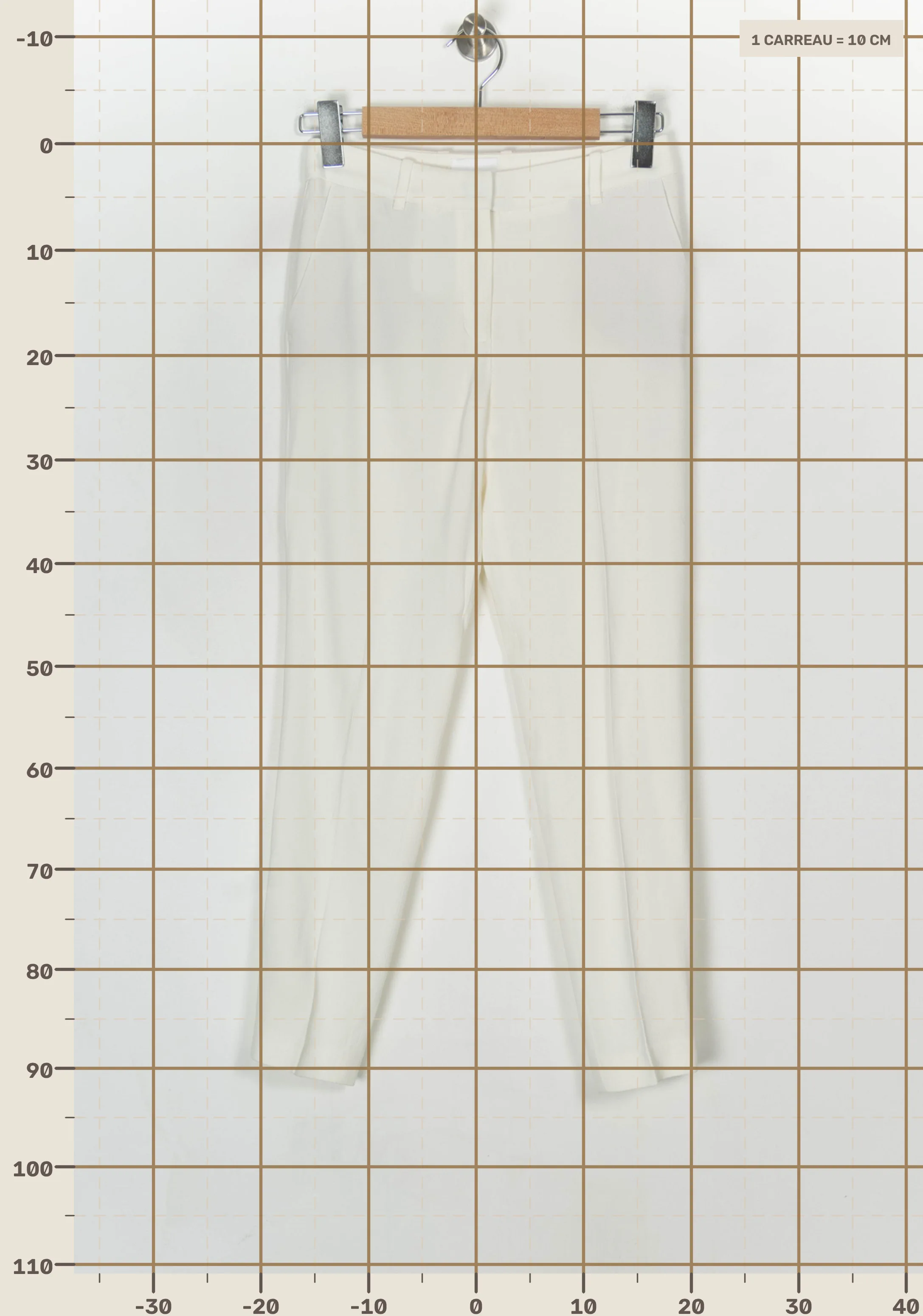 Pantalon SEZANE - Seconde main Blanc