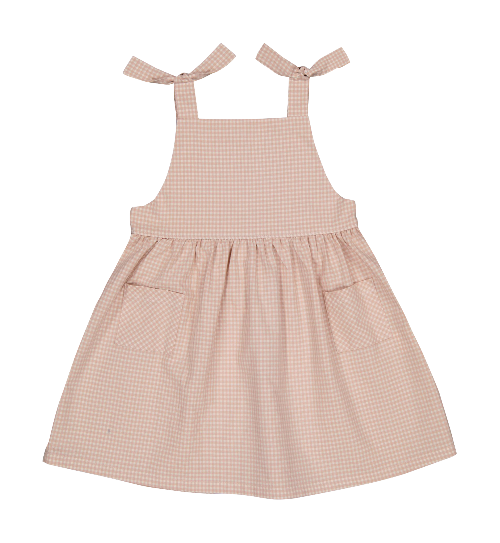 Robe courte vichy en coton mélangé  PETITE LUCETTE