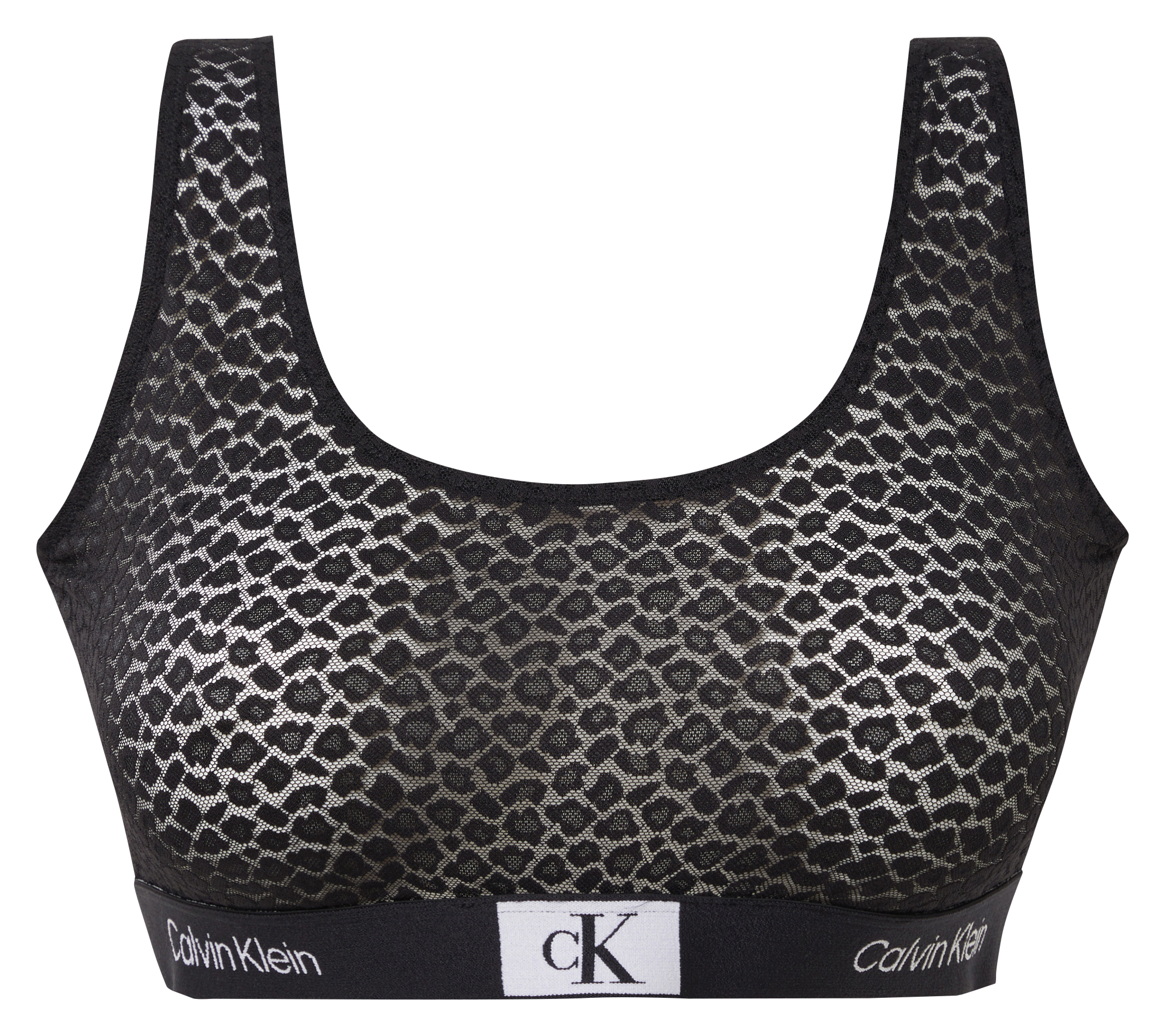 Brassière semi-transparente CALVIN KLEIN UNDERWEAR Noir