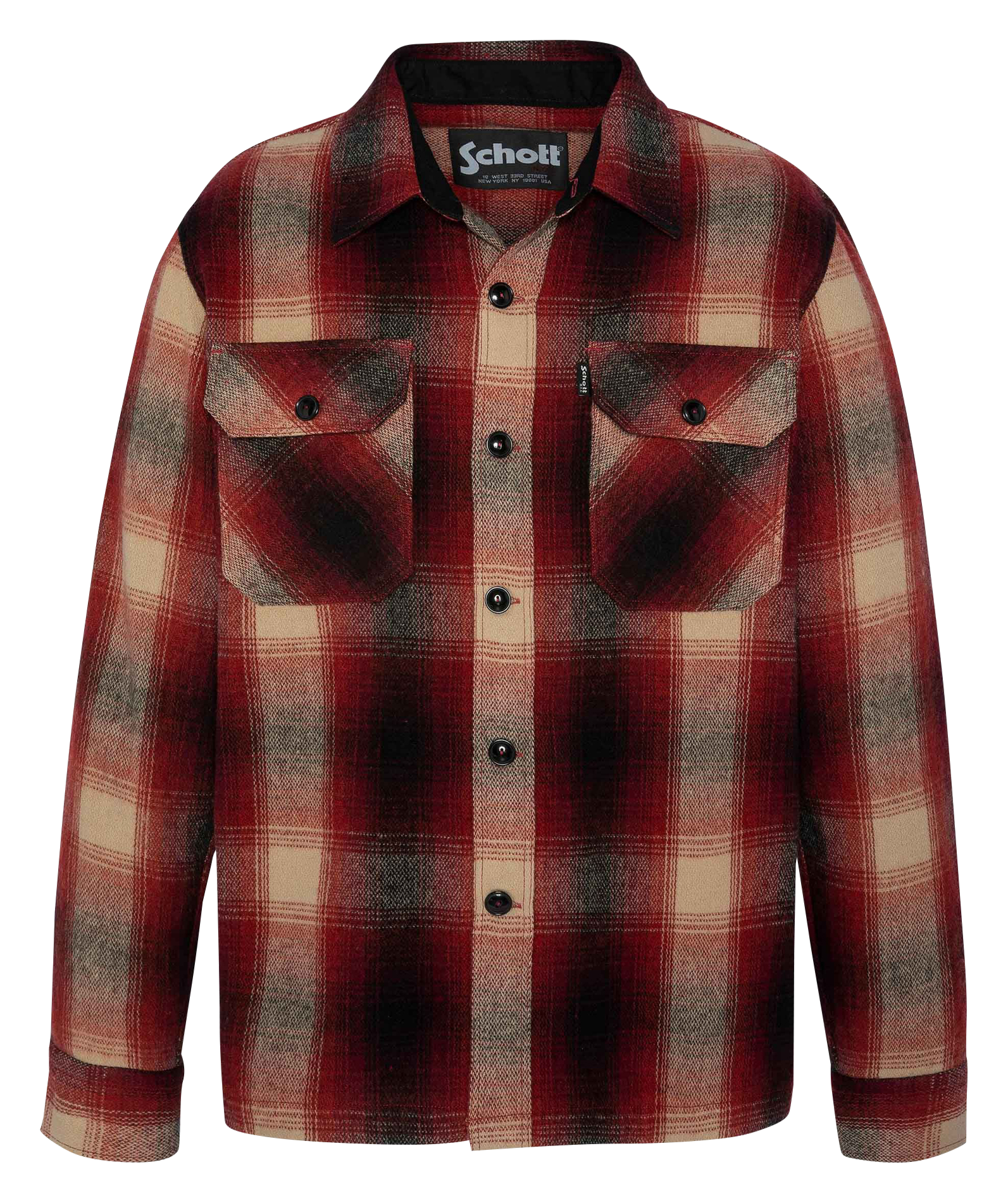 Surchemise droite à carreaux SCHOTT