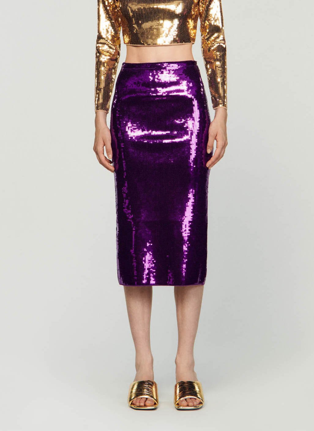 Pastel sequin 2024 pencil skirt