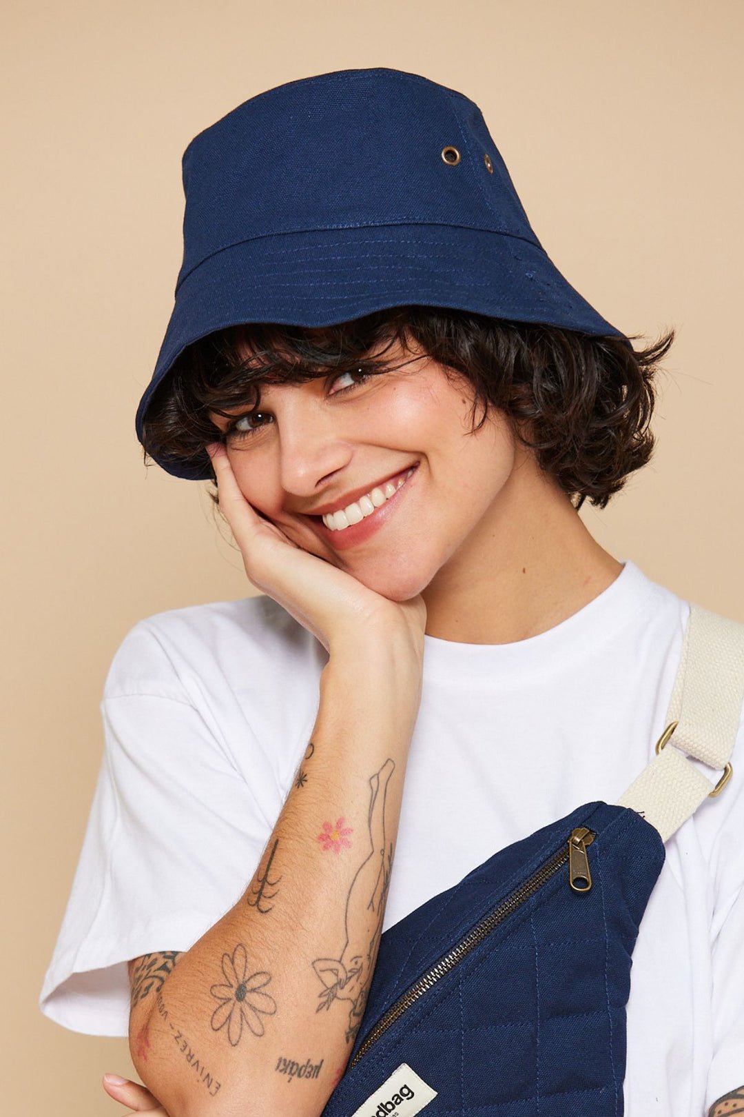 Cotton bucket hat Blue