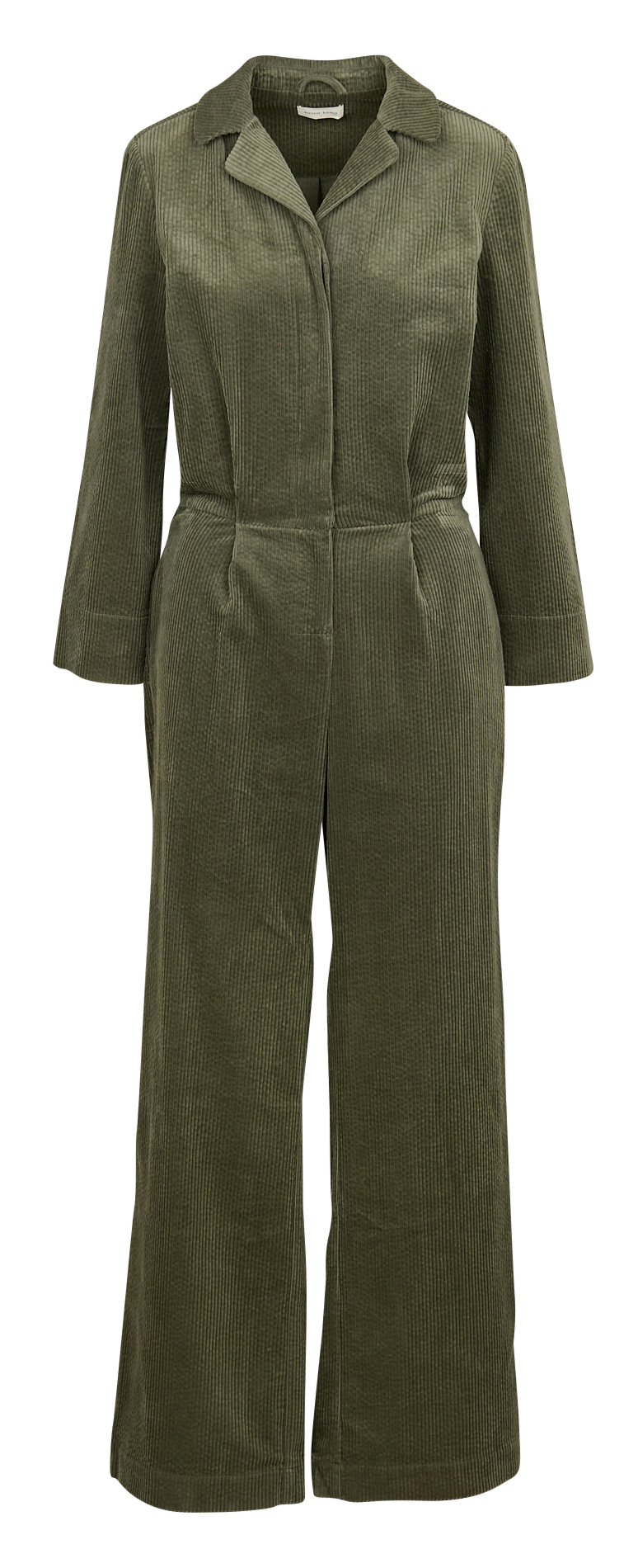 Combinaison droite col classique en coton côtelé KARMA KOMA Vert
