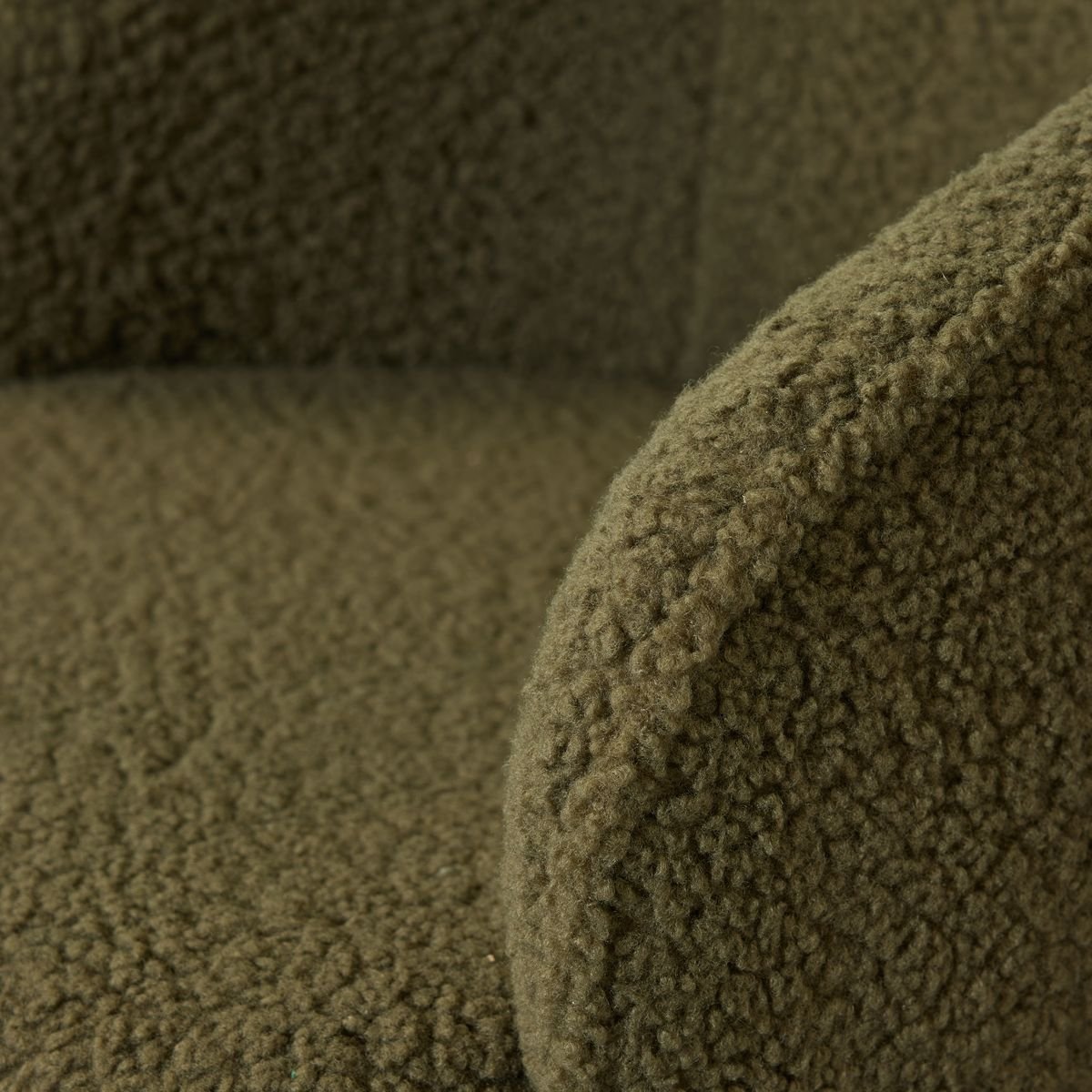 Fauteuil en bouclette FACTORY Vert