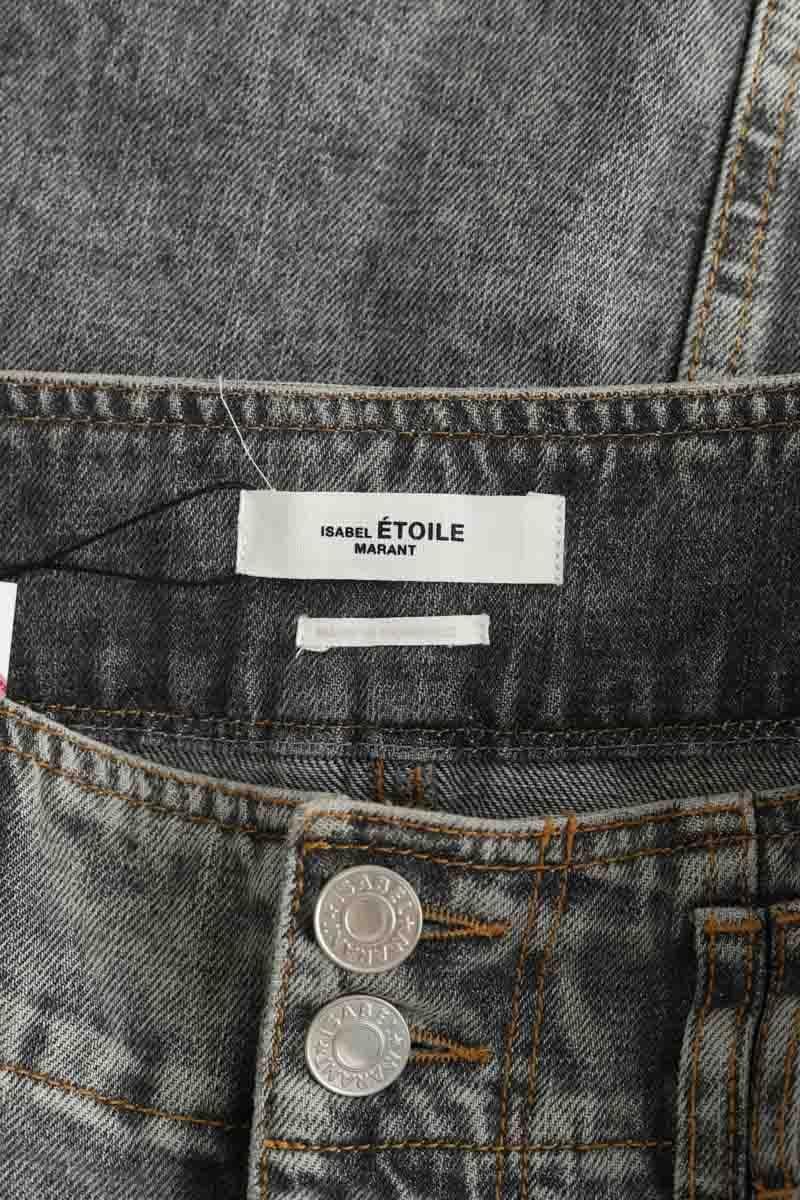 Cotton skirt ISABEL MARANT ÉTOILE - SECONDE MAIN Grey