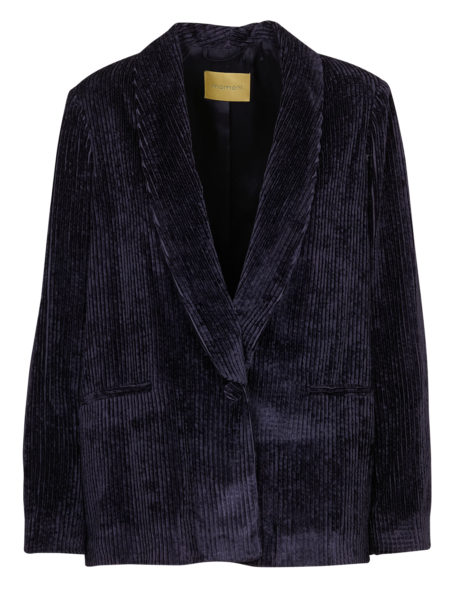 Veste droite en velours côtelé MOMONI Bleu