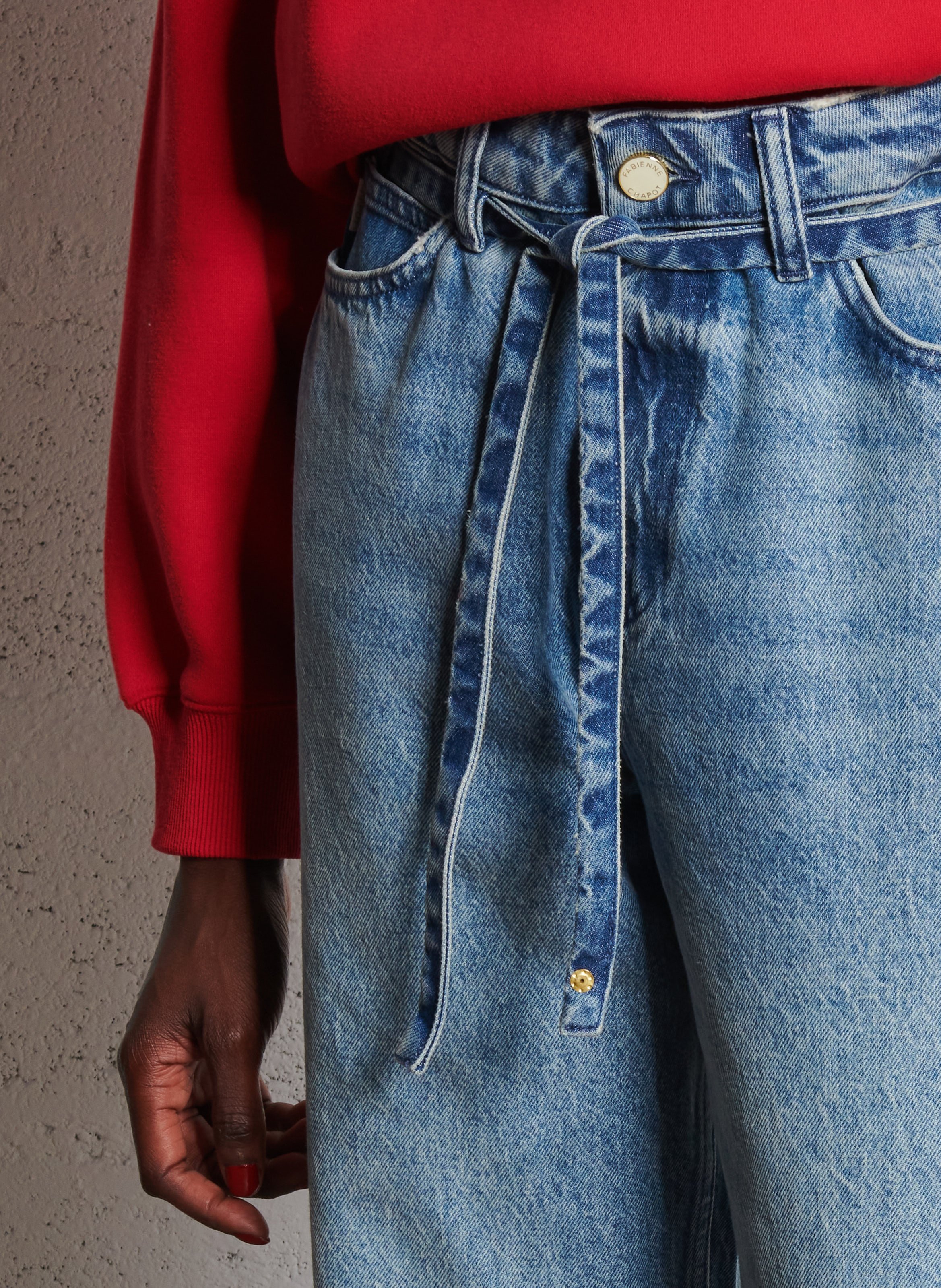 Jean boyfriend délavé FABIENNE CHAPOT Bleu