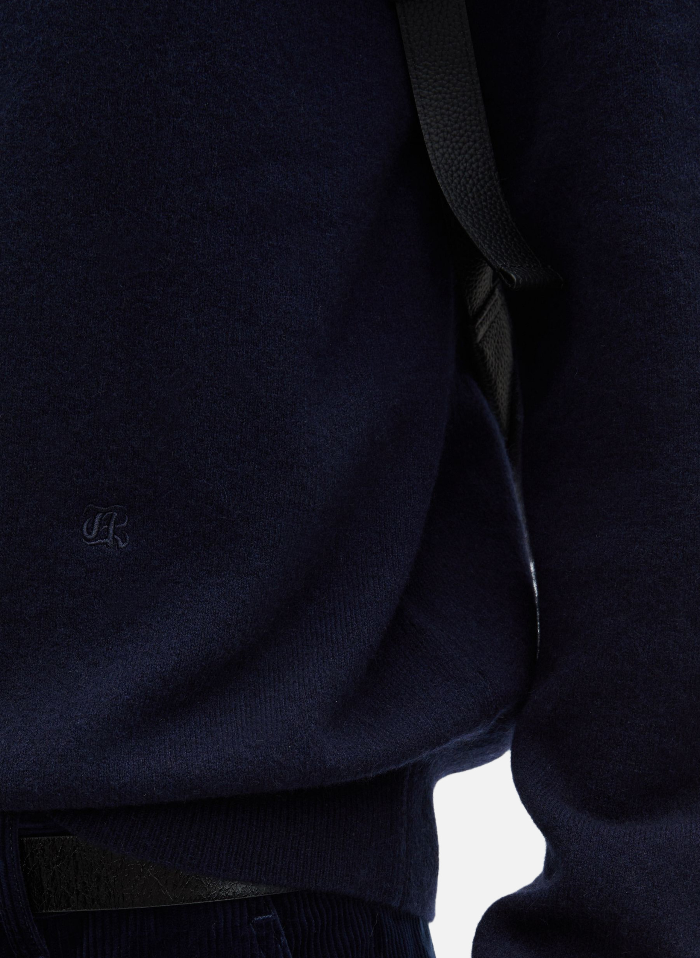 Cashmere polo neck sweater Blue