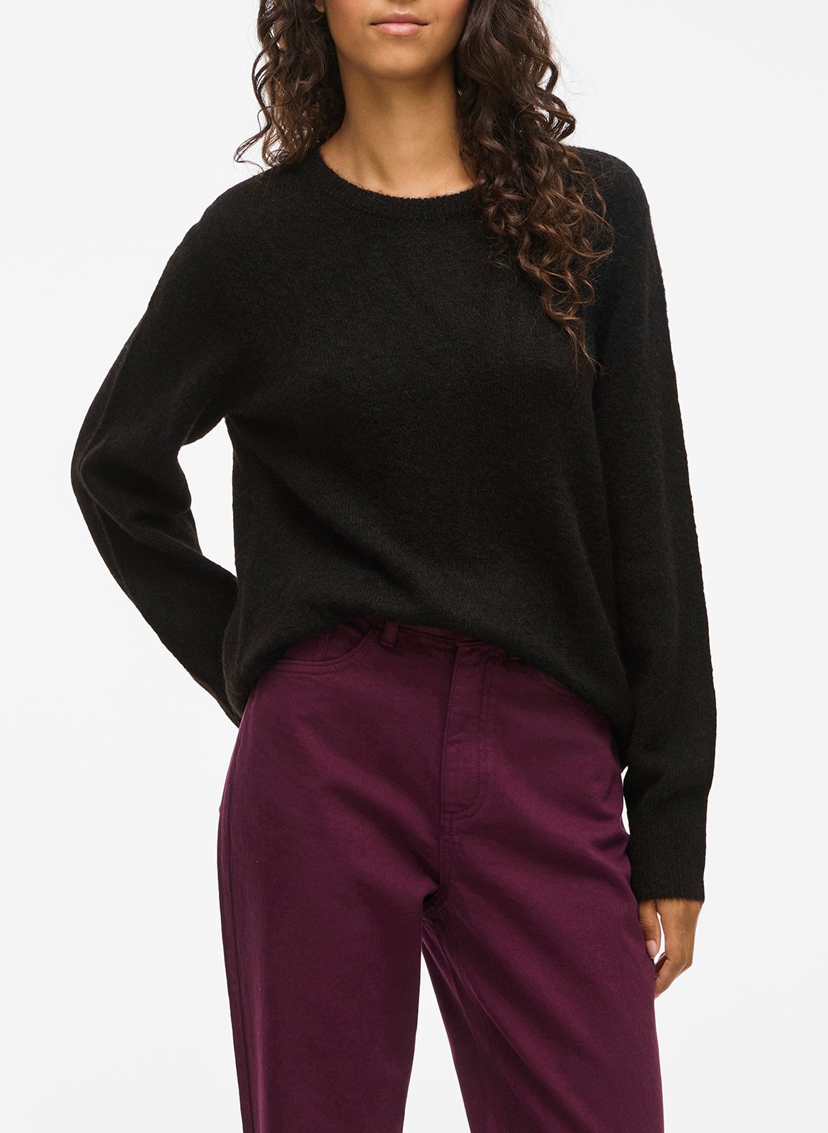 Pull droit col rond en maille VILA