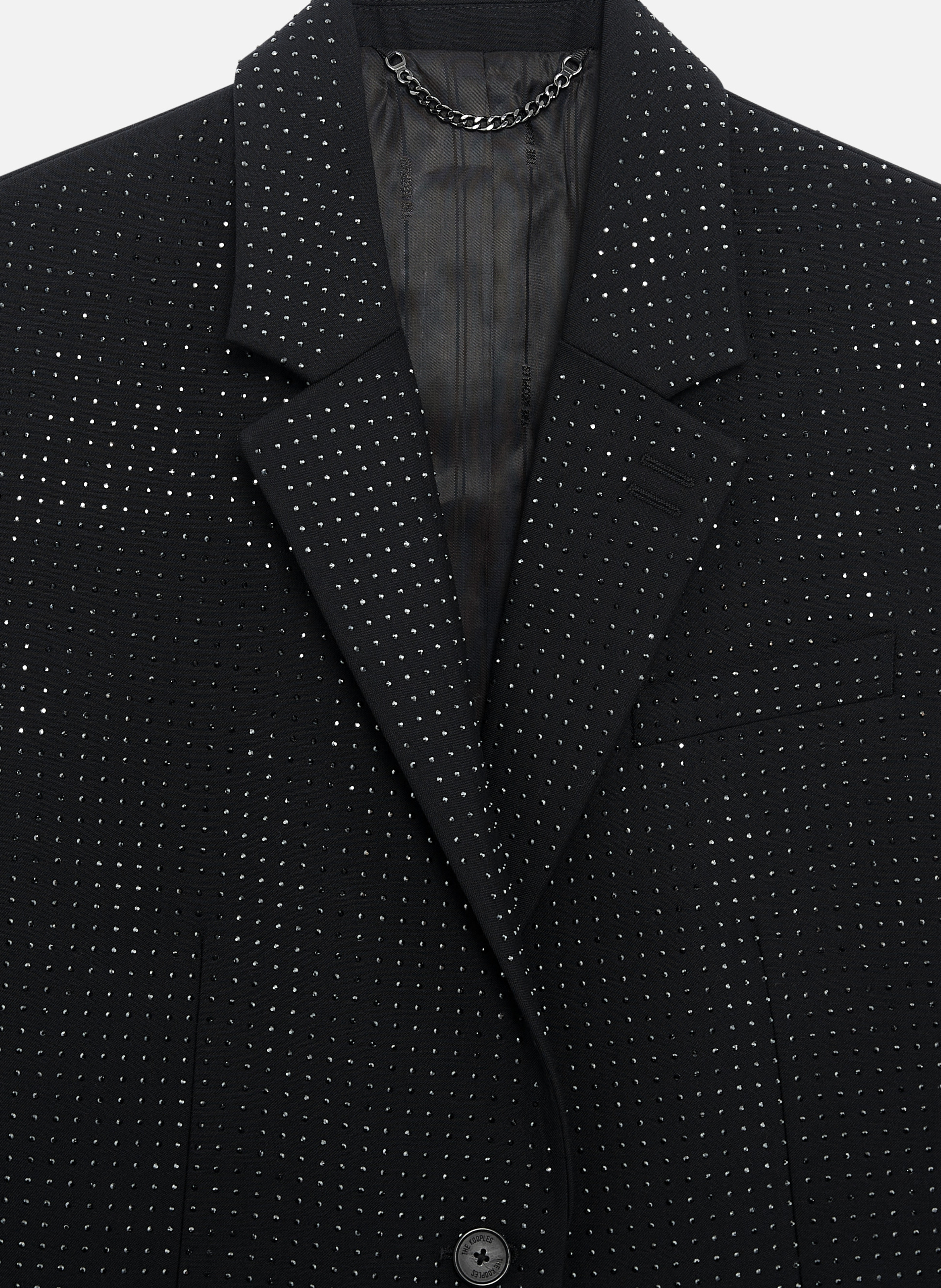 Diamanté jacket THE KOOPLES Black