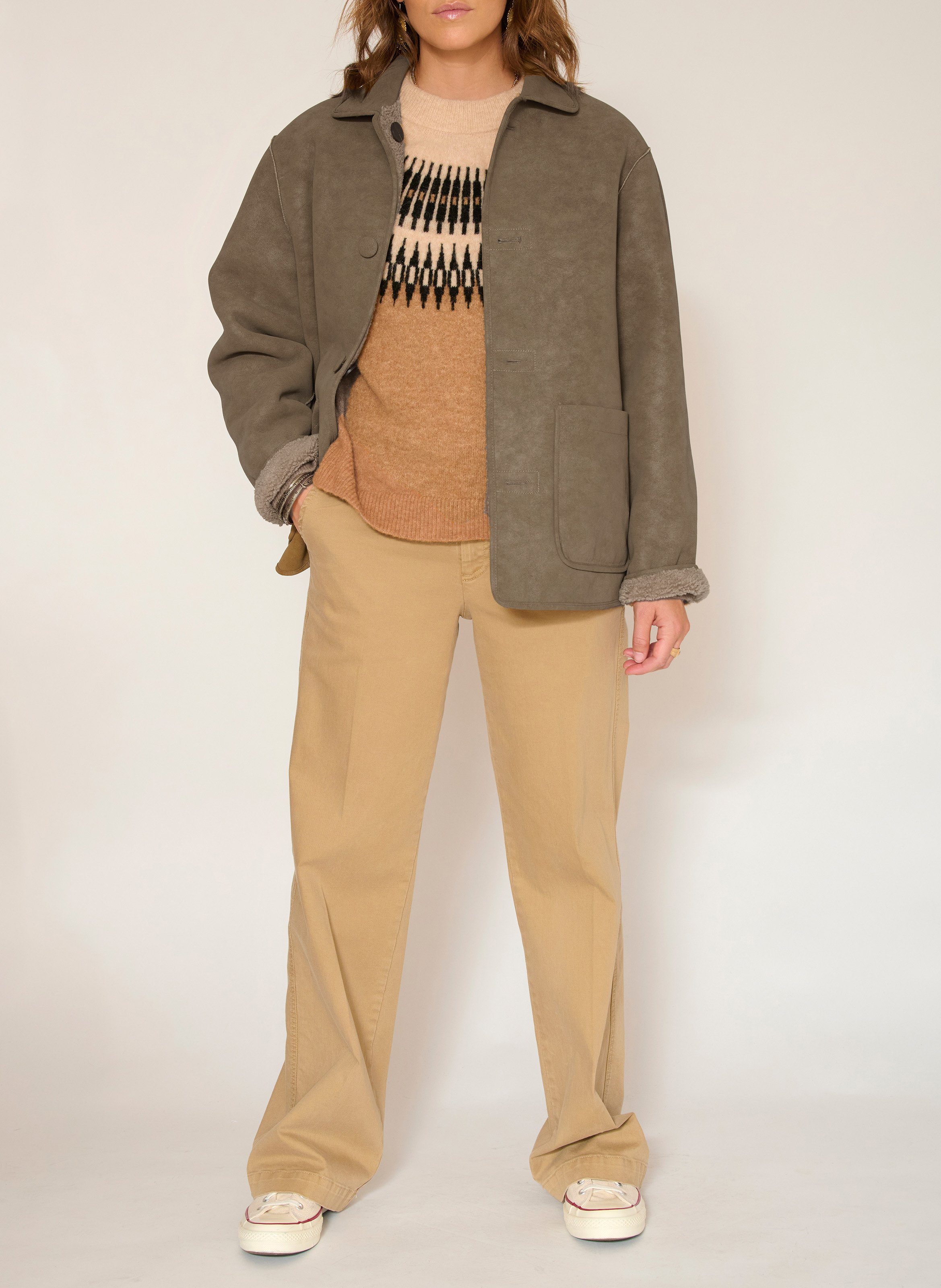 Manteau droit  MKT Marron