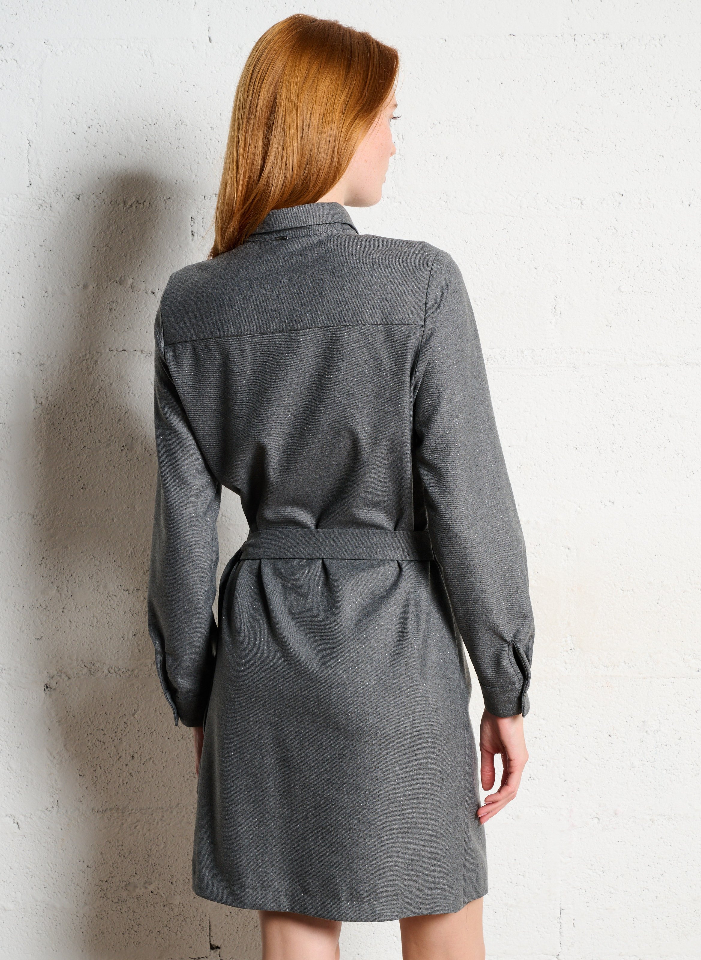 Shirt dress IKKS Grey