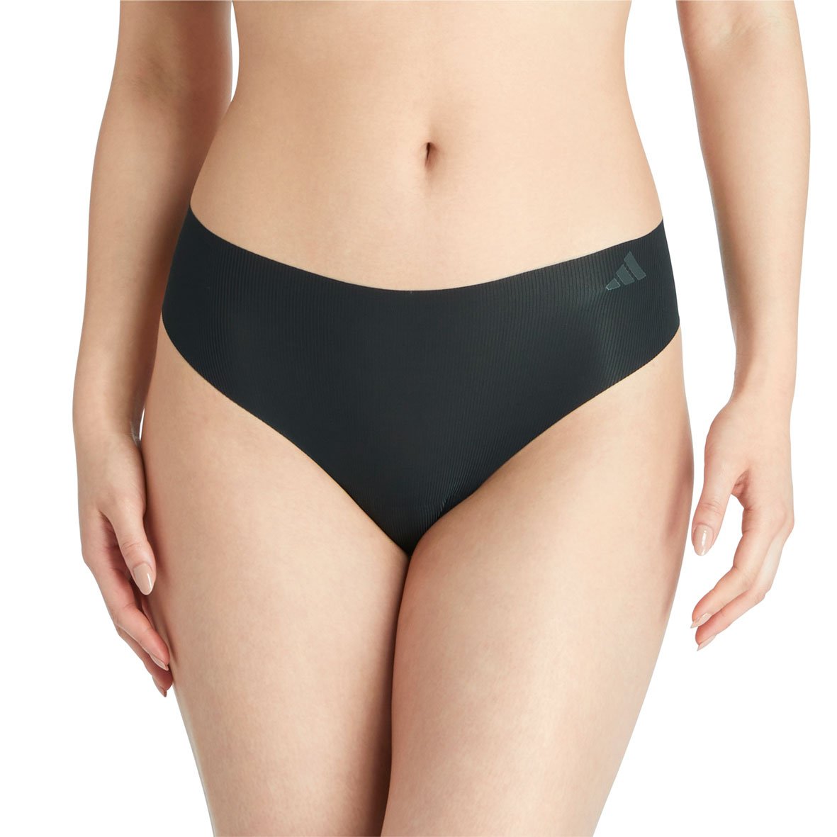 Set of 2 women&#039;s micro flex adidas thongs. ADIDAS UNDERWEAR Black