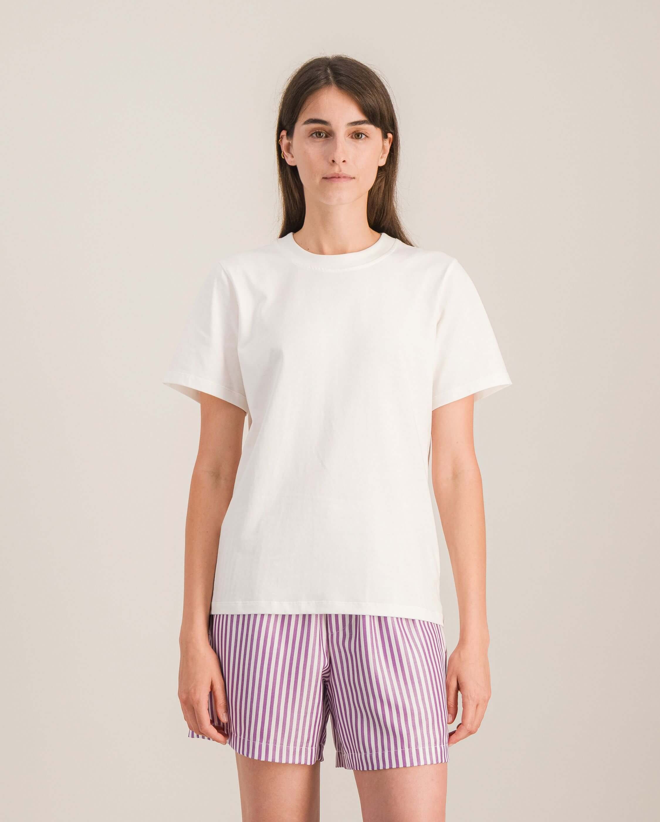 Women's organic cotton t-shirt, white ANGARDE White
