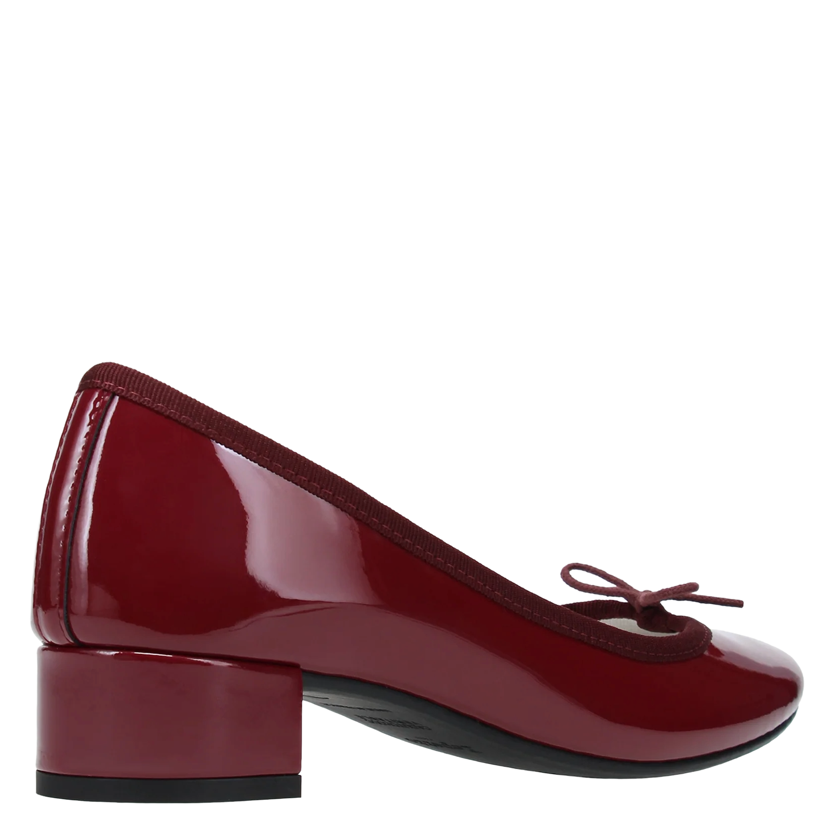 Ballerines à talons en cuir vernis REPETTO Rouge