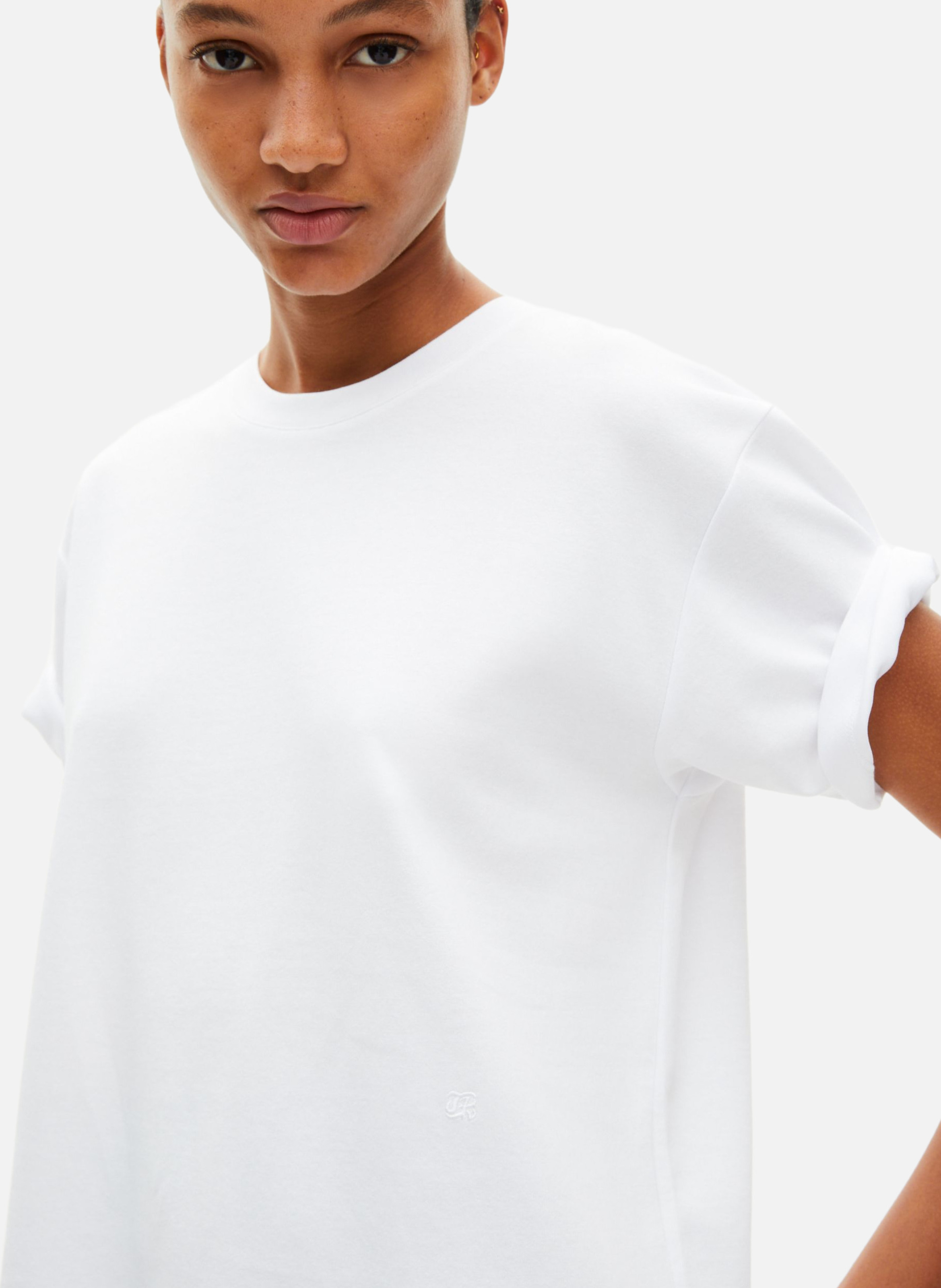 Straight fit cotton blend t-shirt THE KOOPLES White